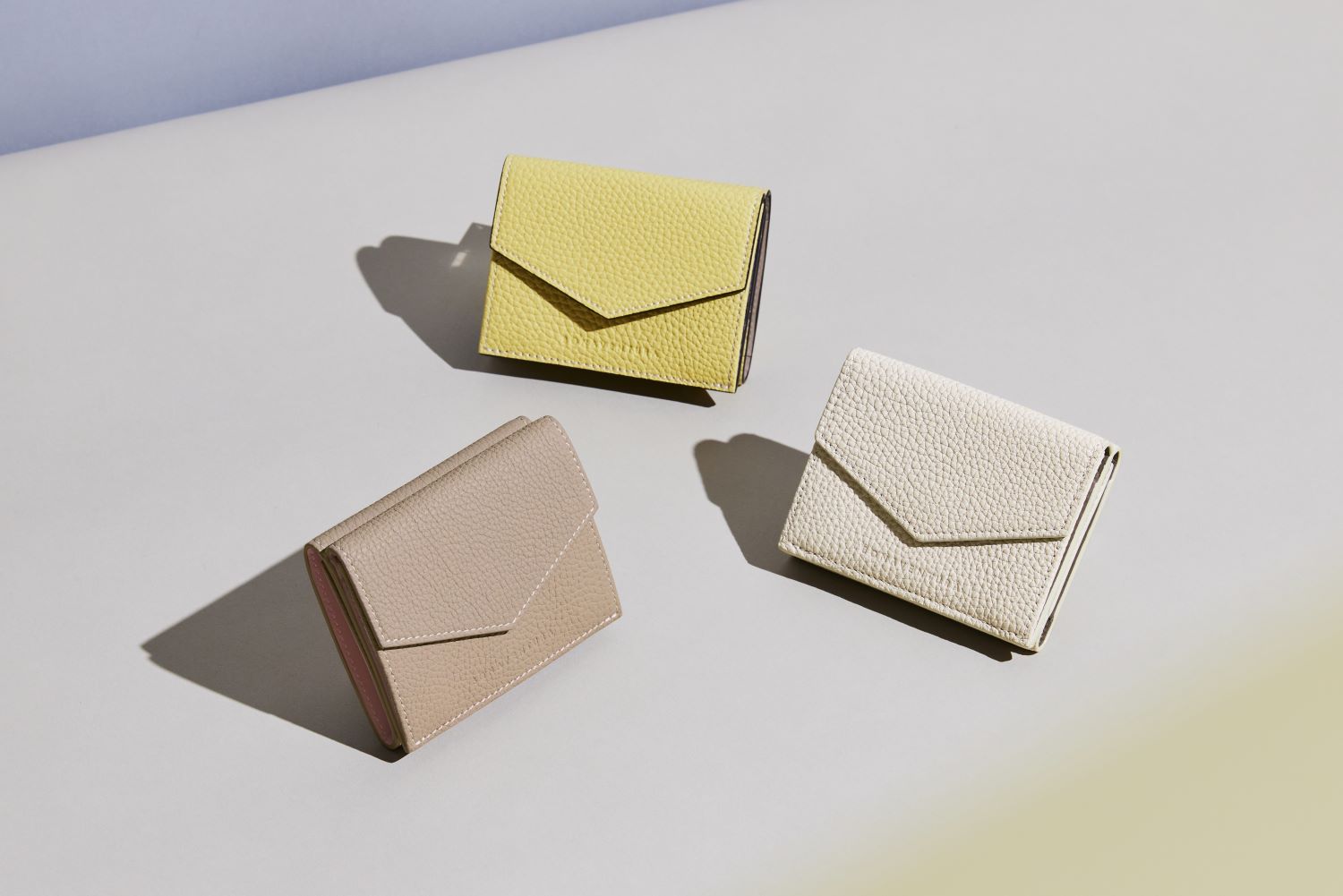 夏限定カラー】イエロー×グレージュ(スモールウォレット) 
