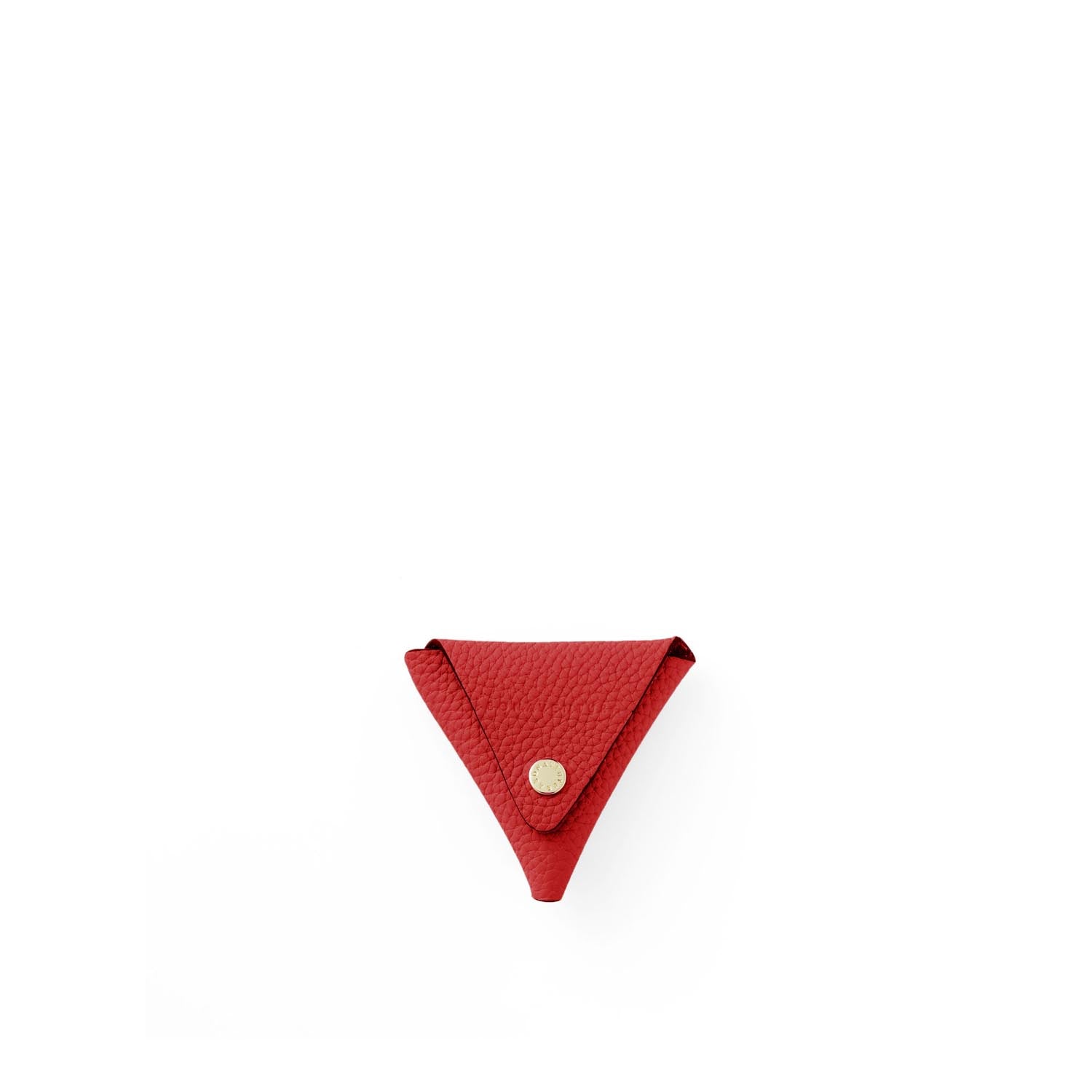 Triangle Coin Case Shrink Leather