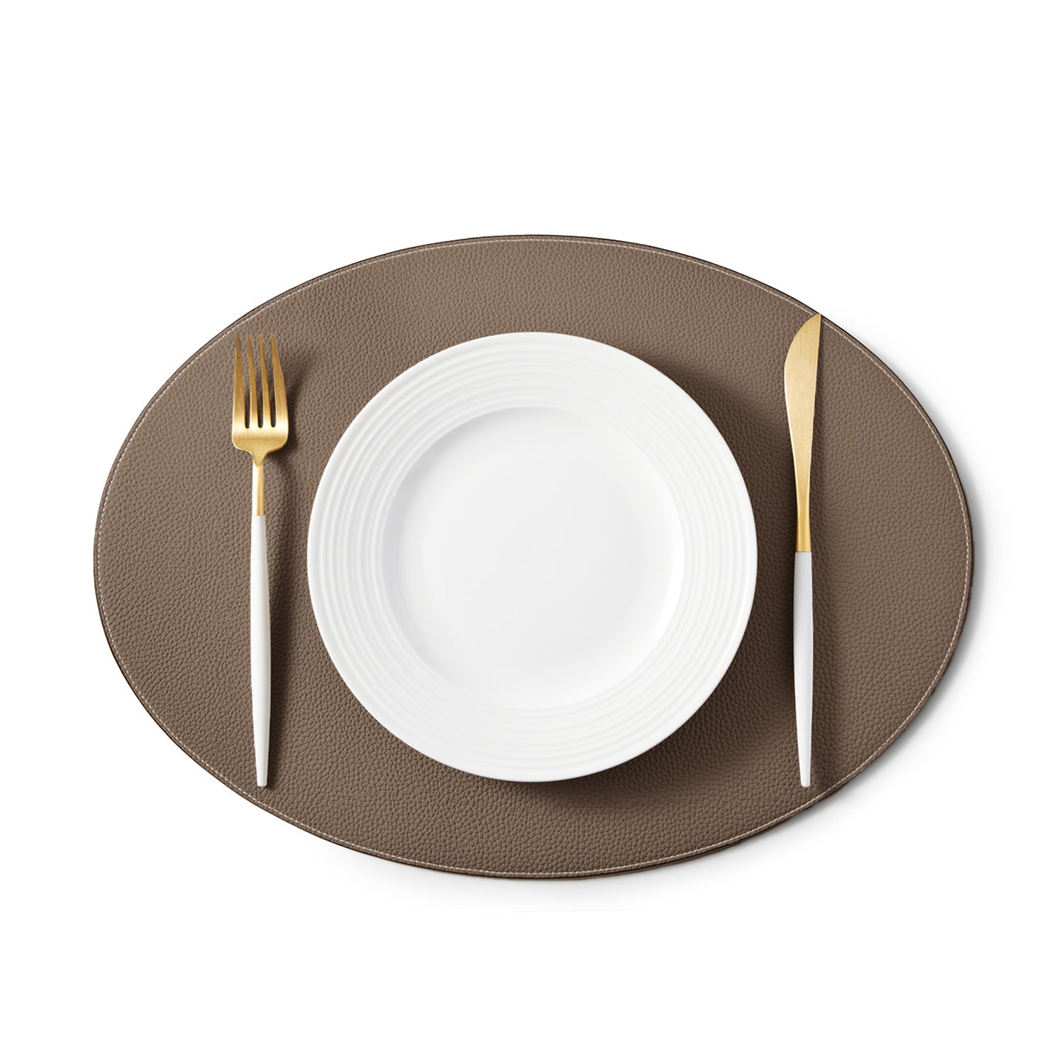 Round Placemat Shrink Leather