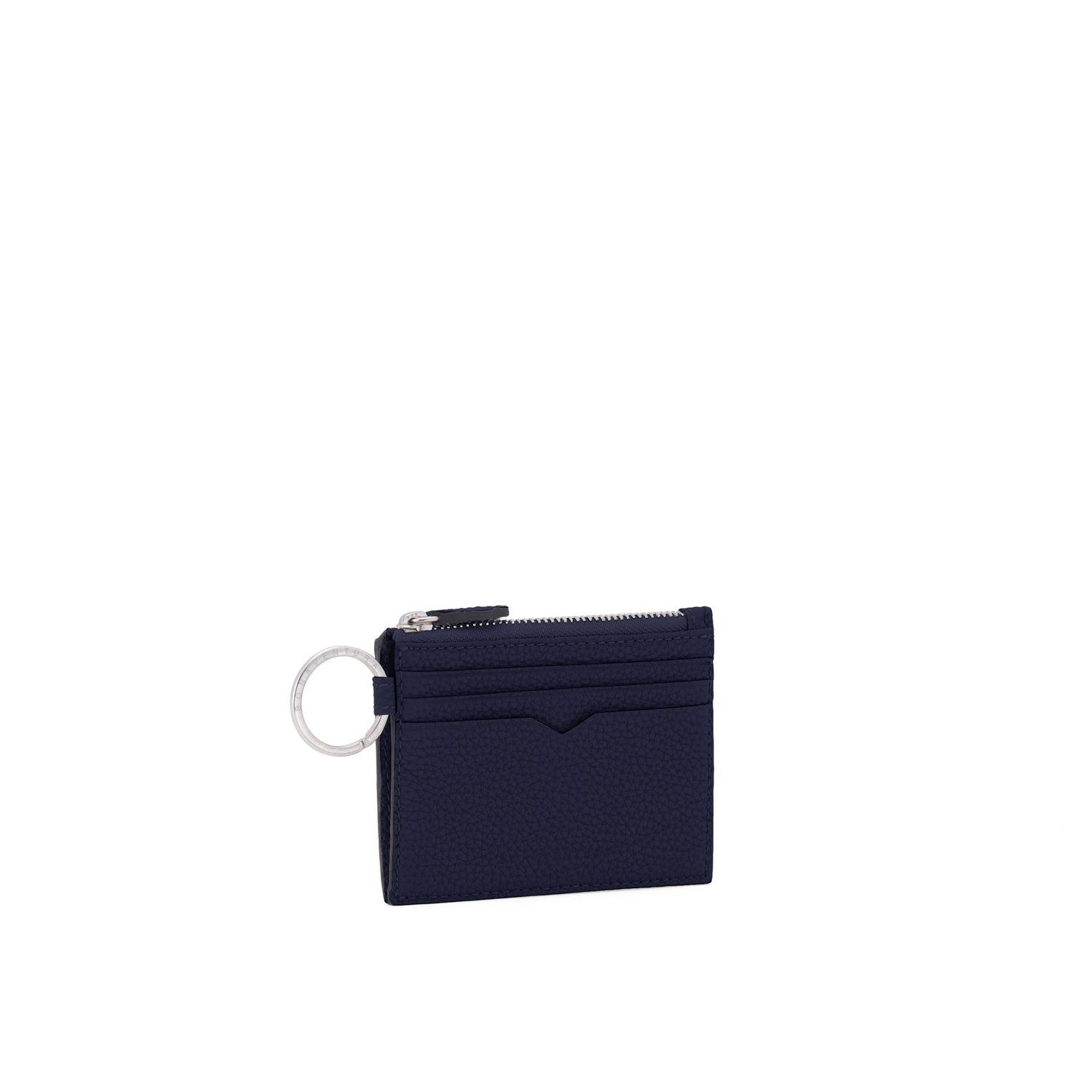 Card Case With Key Ring Shrink Leather