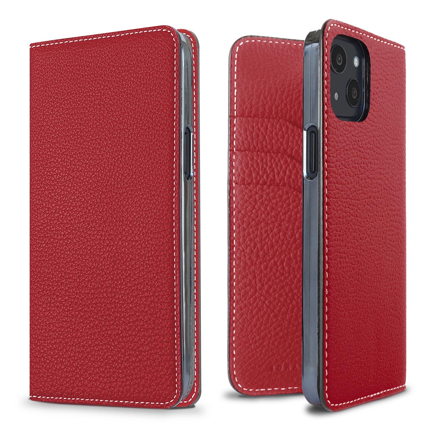 (iPhone 13) Diary Case Shrink Leather