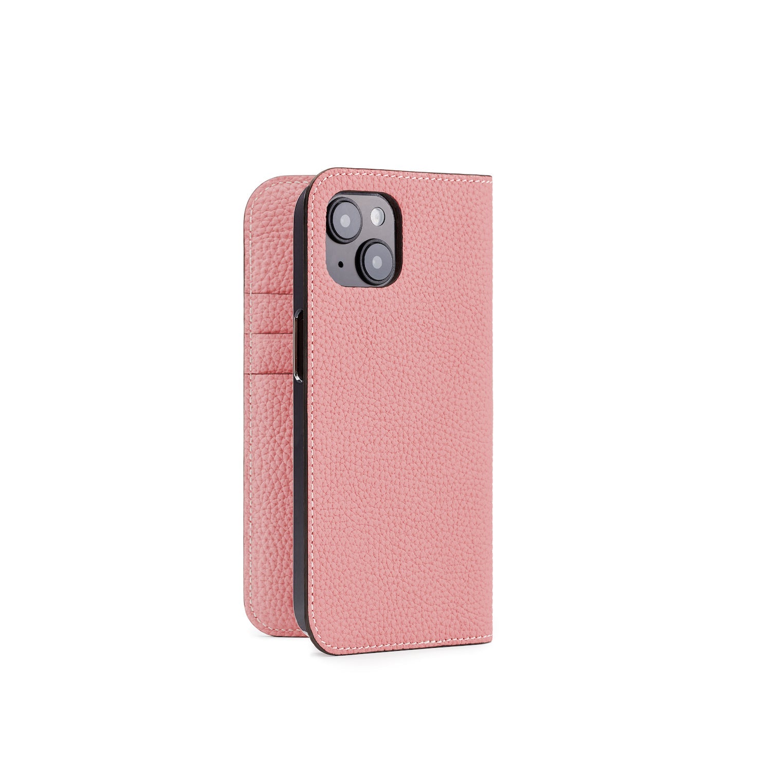 (iPhone 14) Diary Case Shrink Leather