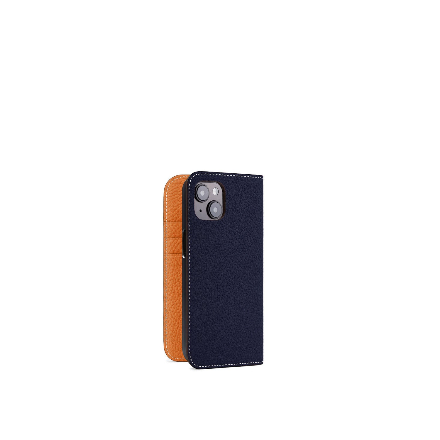 (iPhone 14) Diary Case Shrink Leather