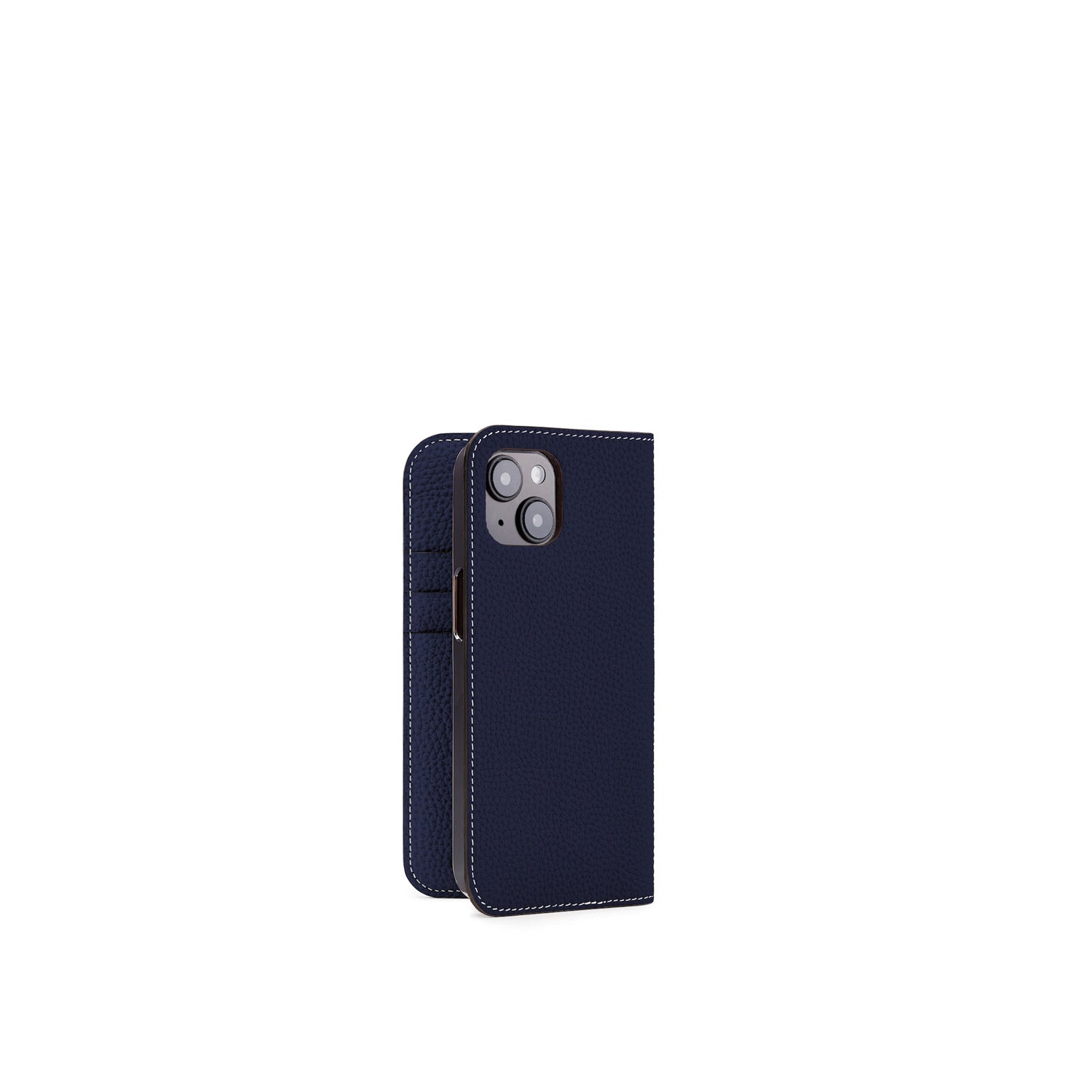 (iPhone 14) Diary Case Shrink Leather
