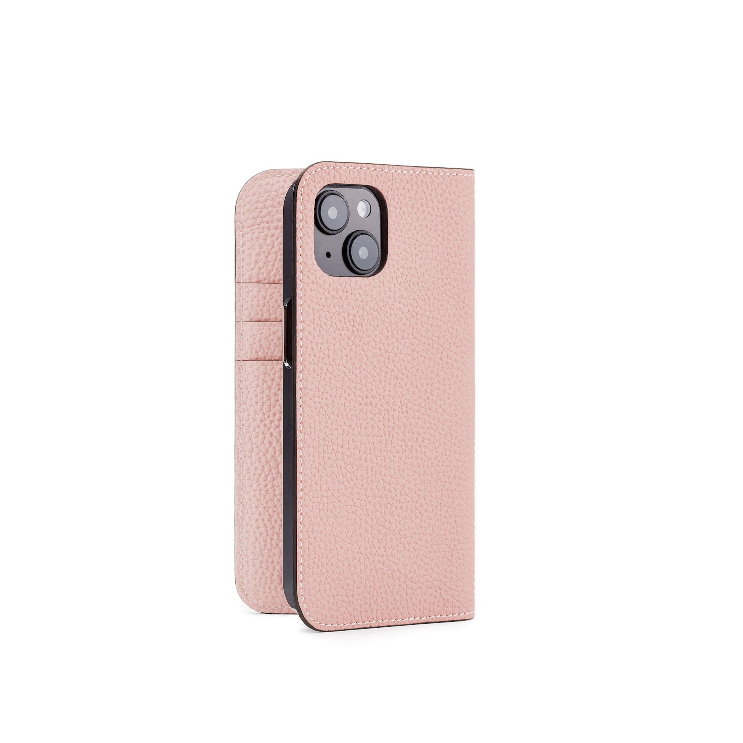 (iPhone 14) Diary Case Shrink Leather