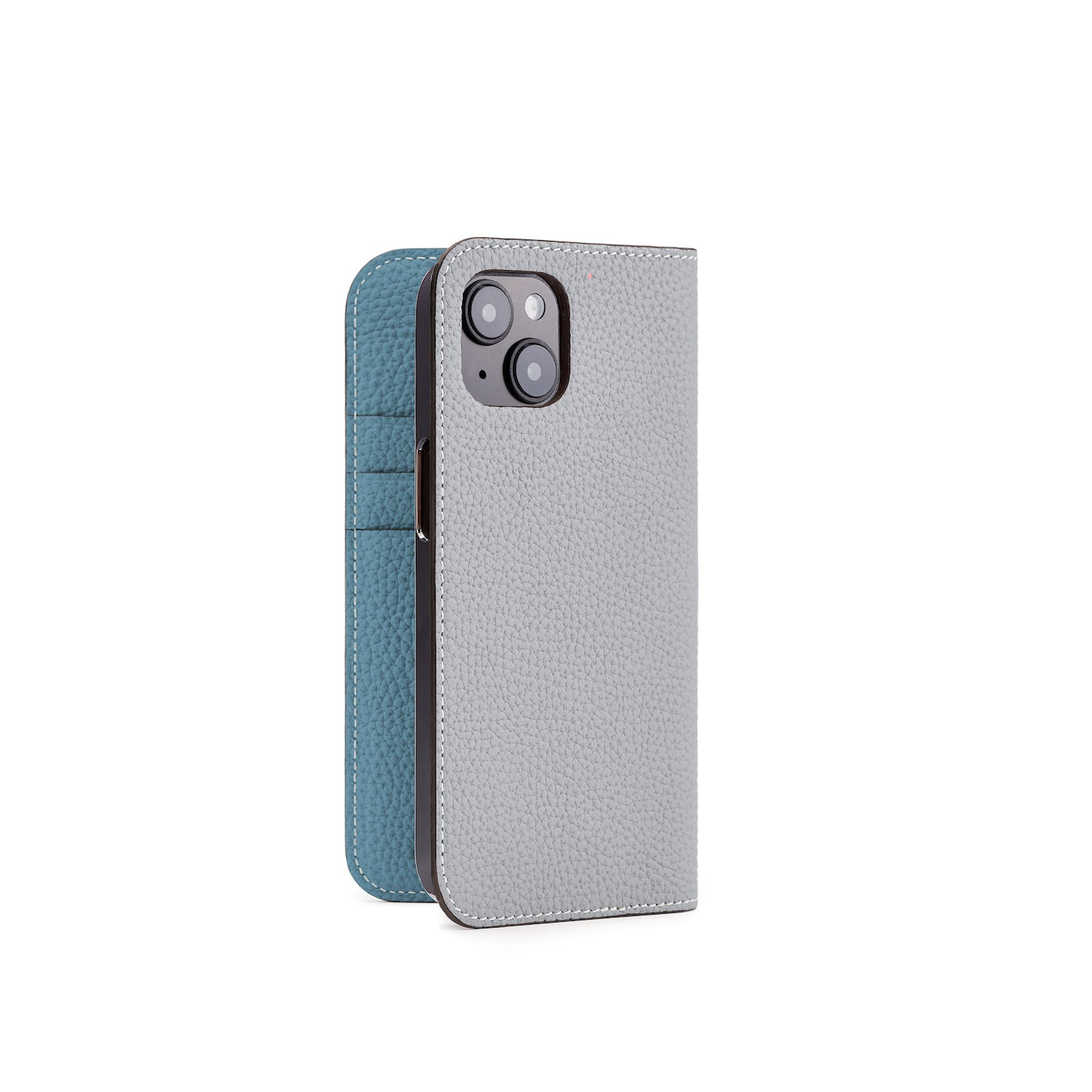 (iPhone 14) Diary Case Shrink Leather