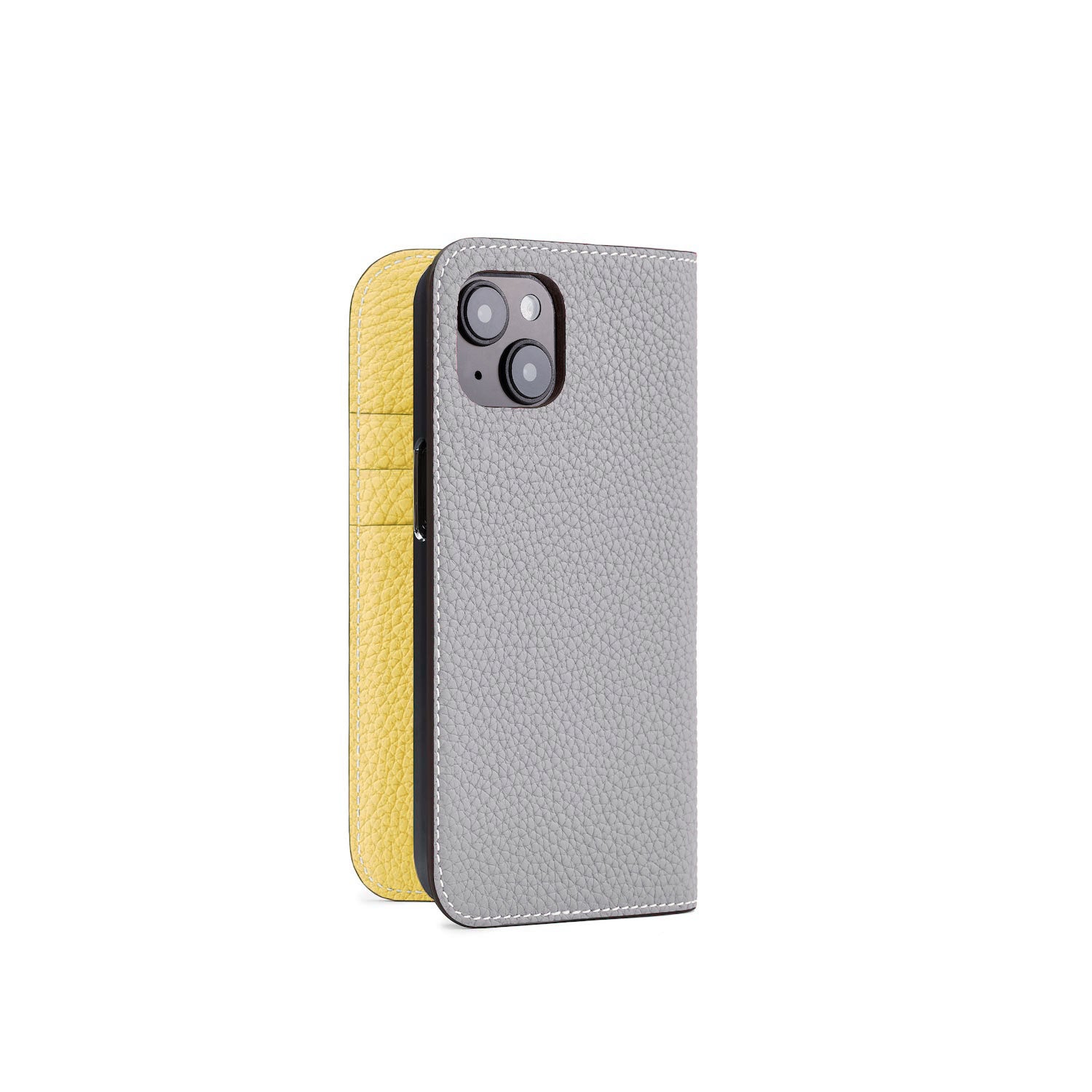 (iPhone 14) Diary Case Shrink Leather