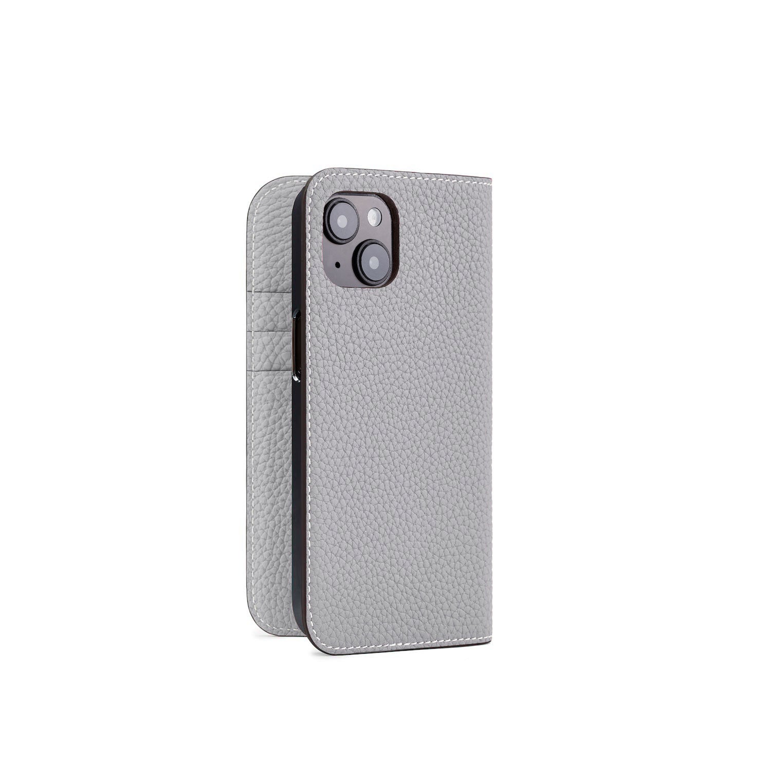 (iPhone 14) Diary Case Shrink Leather