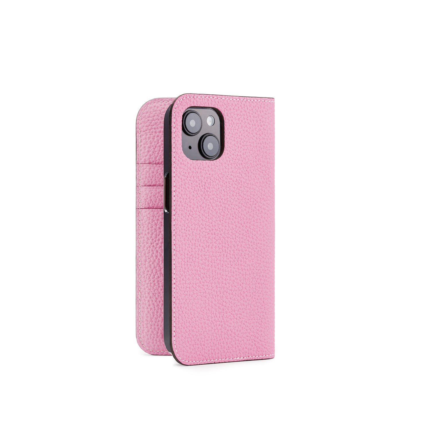 (iPhone 14) Diary Case Shrink Leather