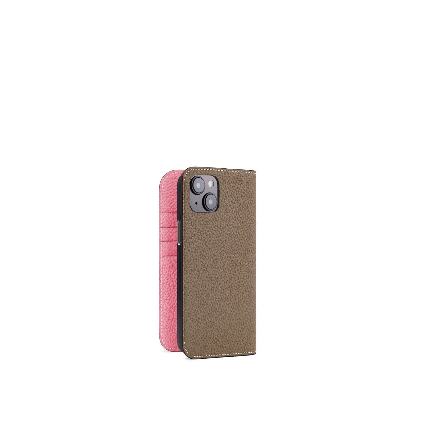 (iPhone 14 Plus) ダイアリーケース シュリンクレザー