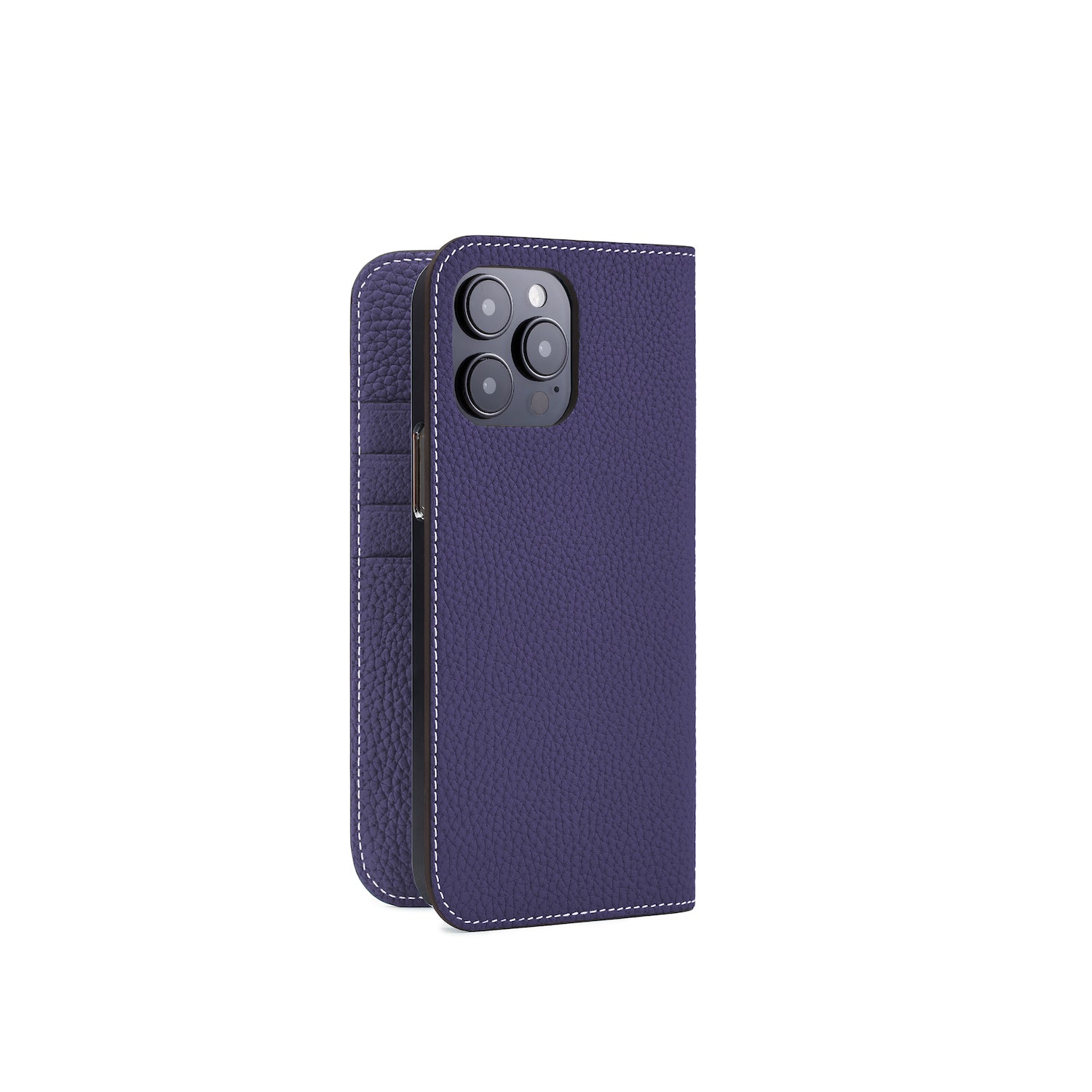 (iPhone 14 Pro Max) Diary Case Shrink Leather
