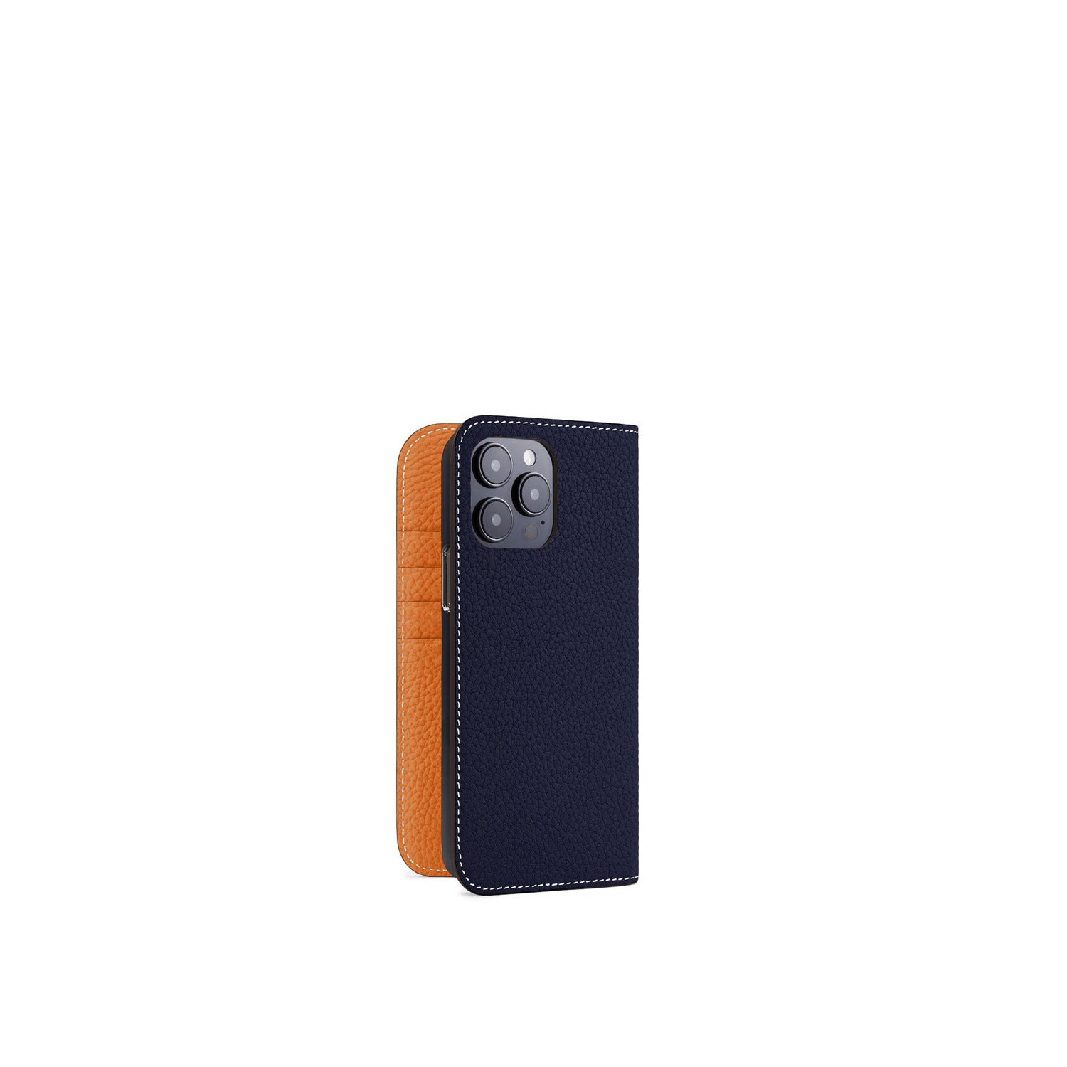 (iPhone 14 Pro Max) Diary Case Shrink Leather