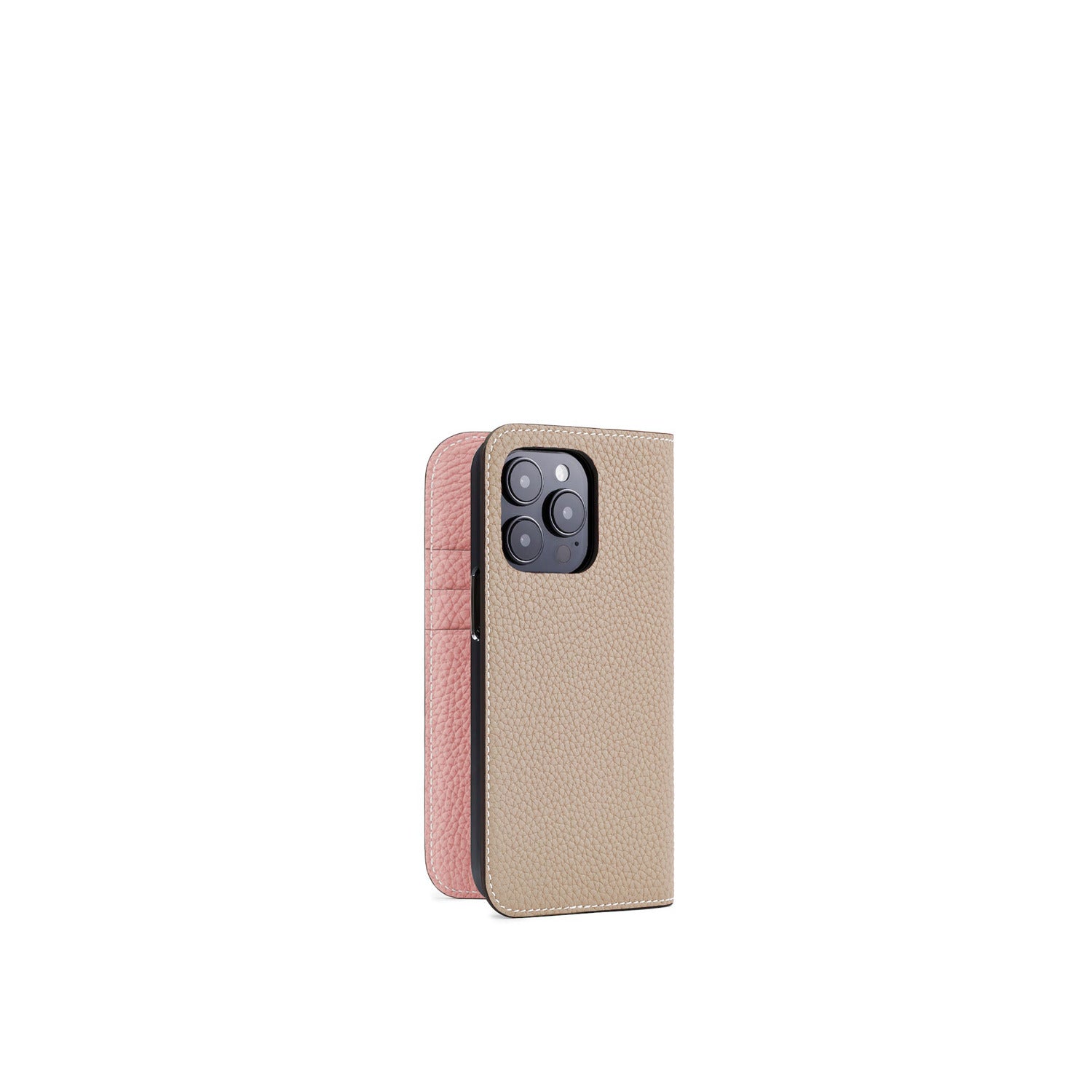 (iPhone 15 Pro) 다이어리 케이스 수축 가죽