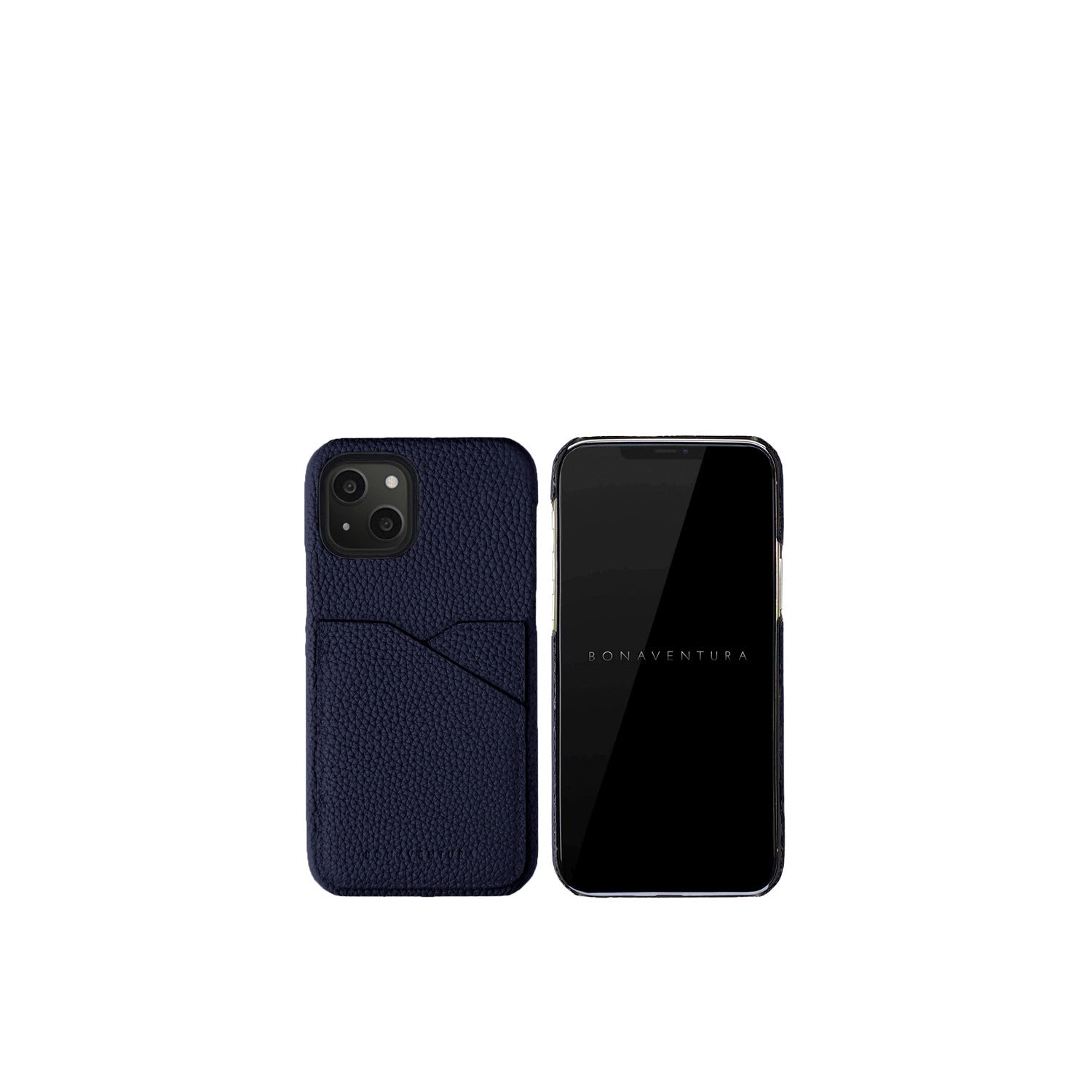 (iPhone 13) Back Cover Case Shrink Leather