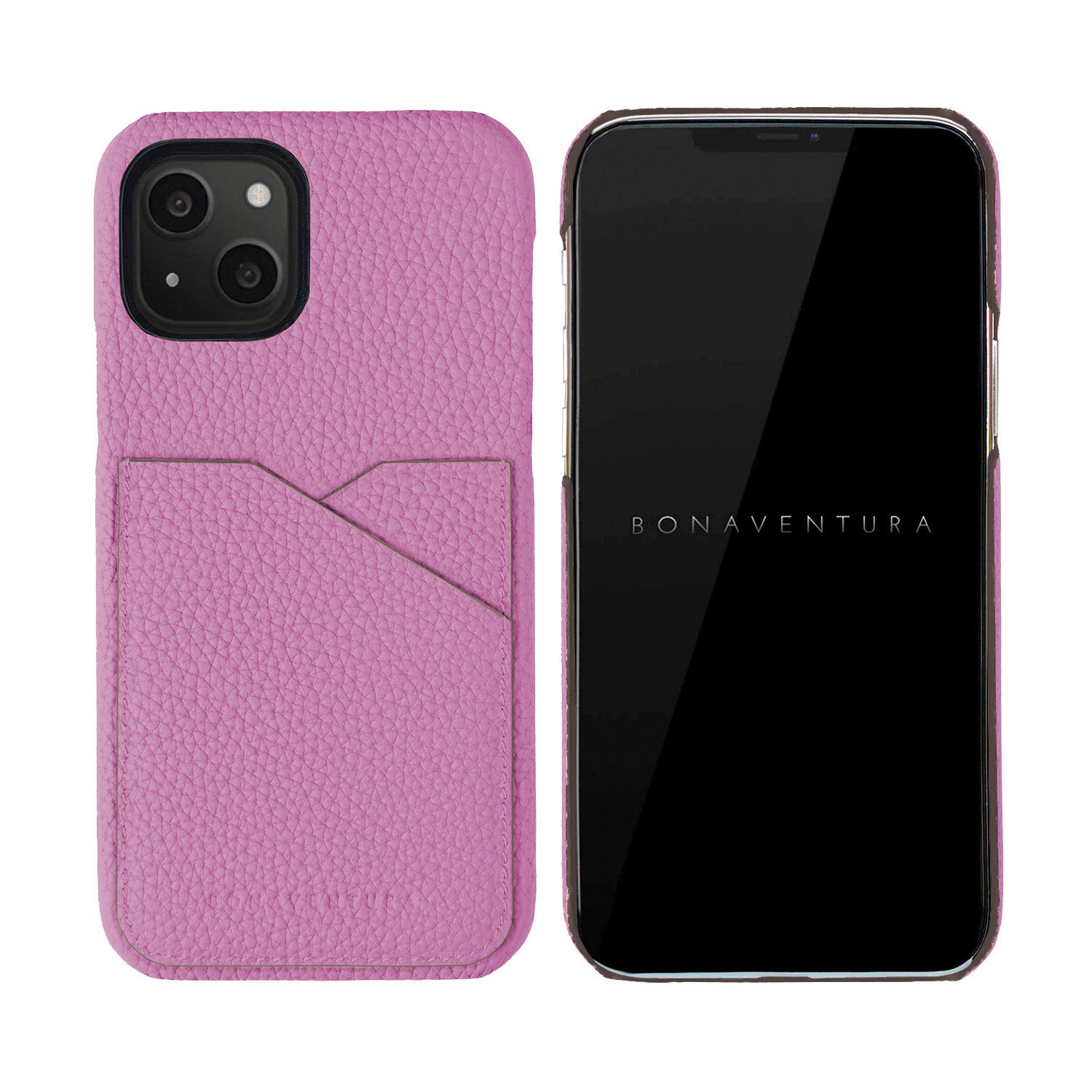 (iPhone 13) Back Cover Case Shrink Leather