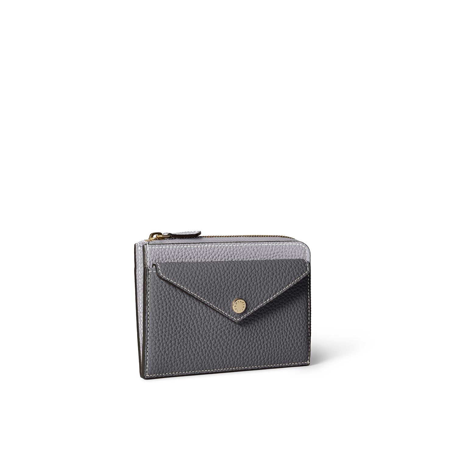 エンベロープ ミニジップ ウォレット シュリンクレザー