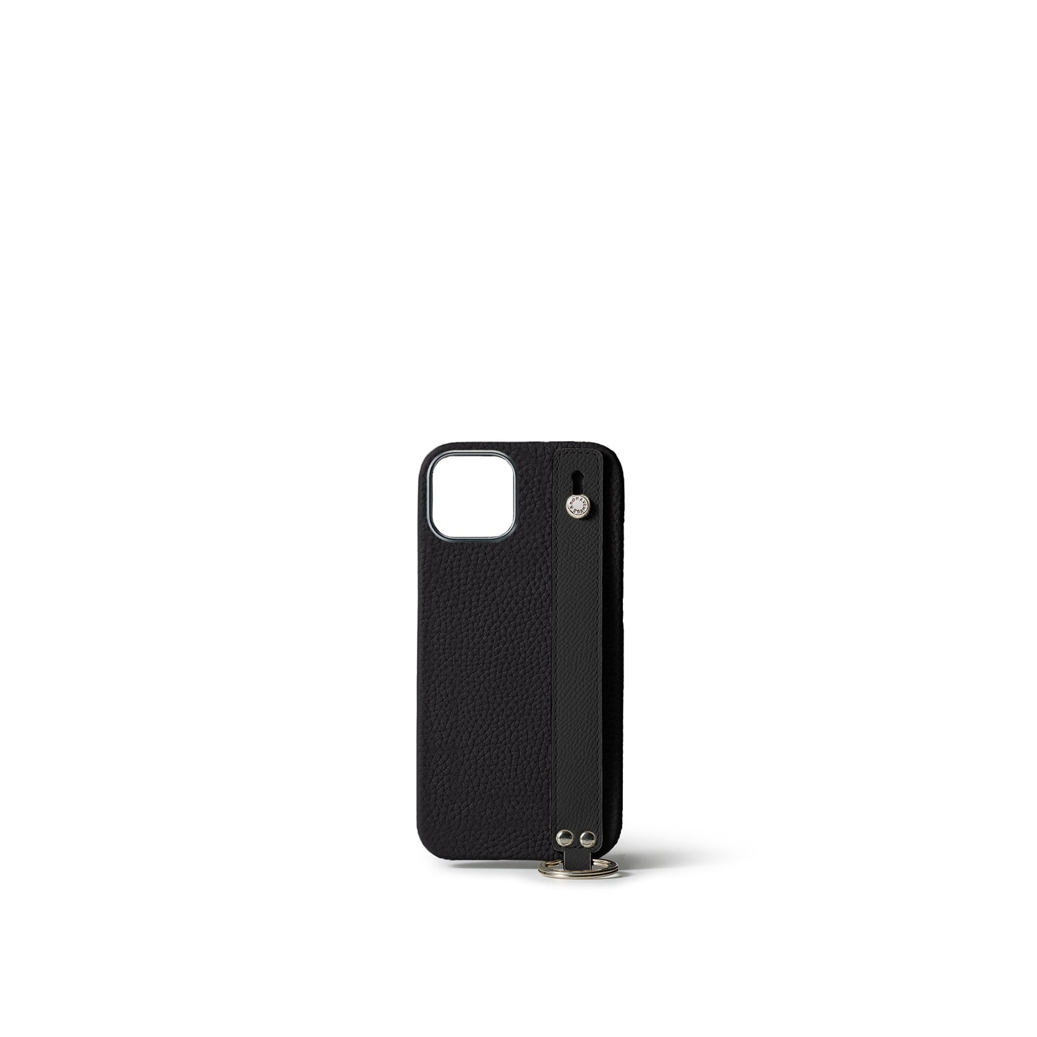 (iPhone 15) ハンドル付き バックカバーケース シュリンクレザー