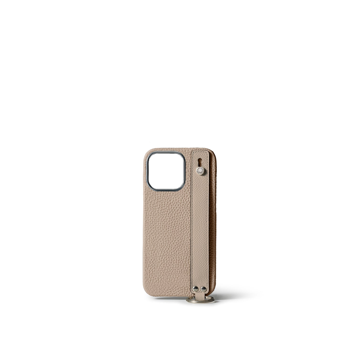(iPhone 15 Pro) ハンドル付き バックカバーケース シュリンクレザー