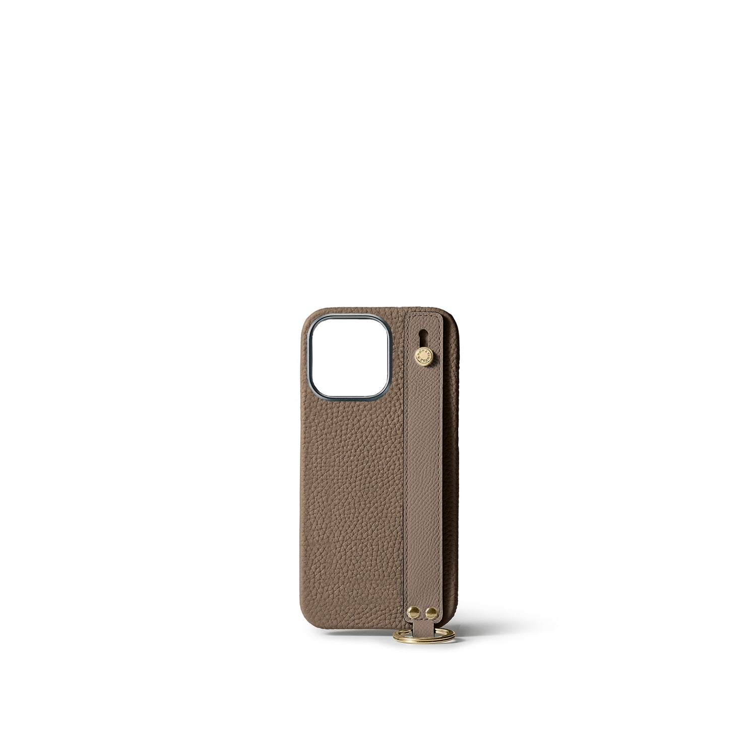 Back Cover With Handle Bottalato Leather Gold (iPhone 15 Pro)