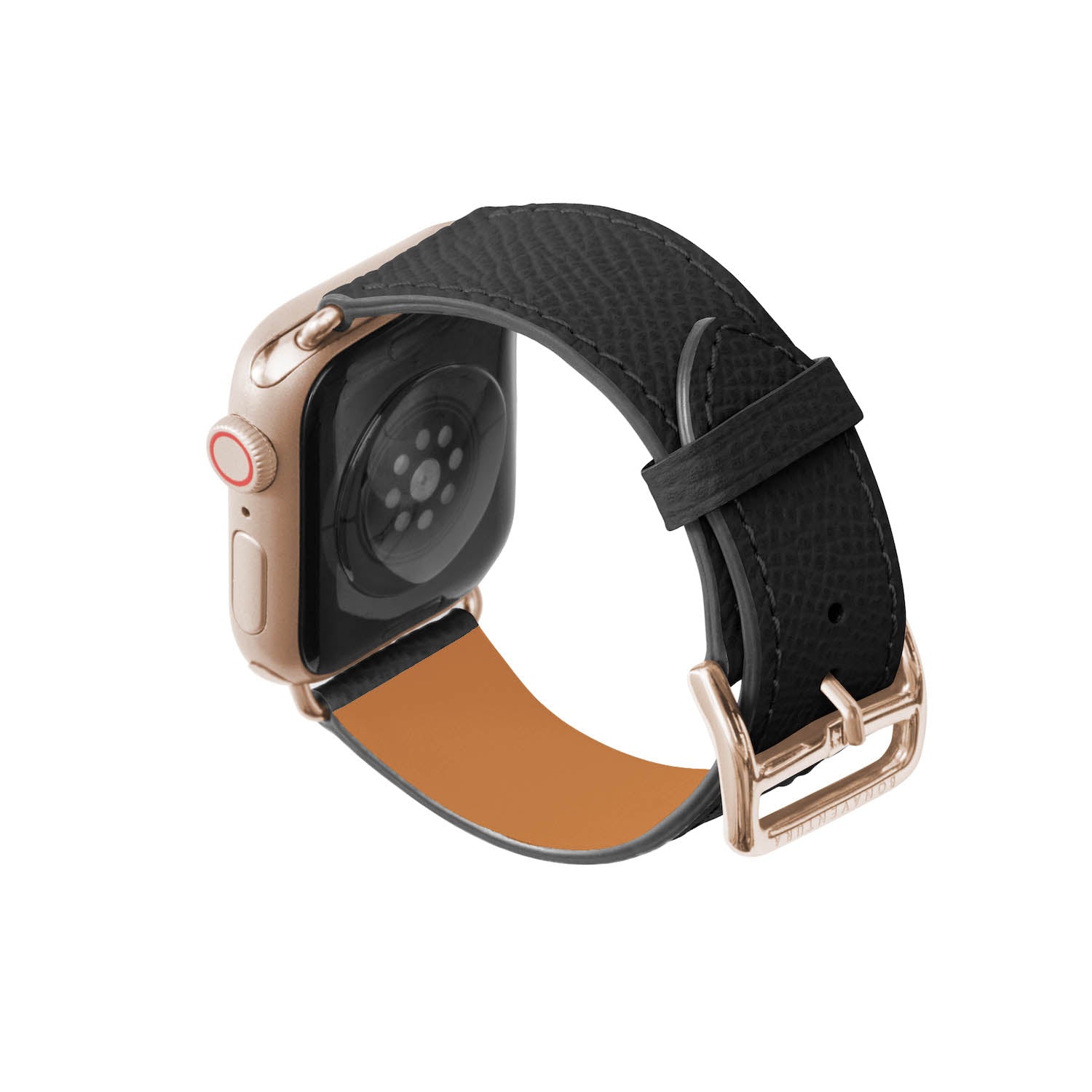 ノブレッサ Apple Watch レザーバンド【38mm/40mm/41mm, M/Lサイズ】 (アダプター：ゴールド)