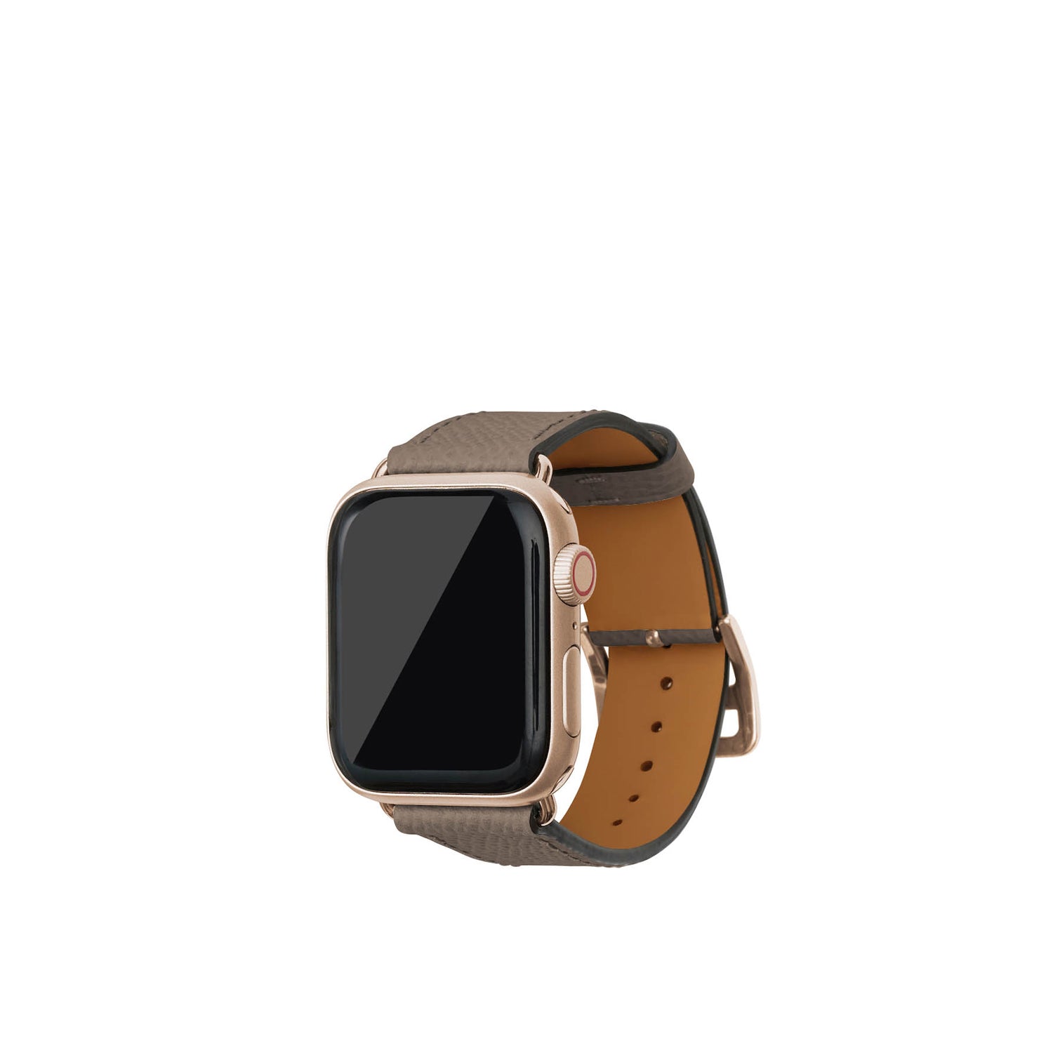 ノービレ Apple Watch レザーバンド【38mm/40mm/41mm/42mm, M/Lサイズ】 (アダプター:ゴールド)