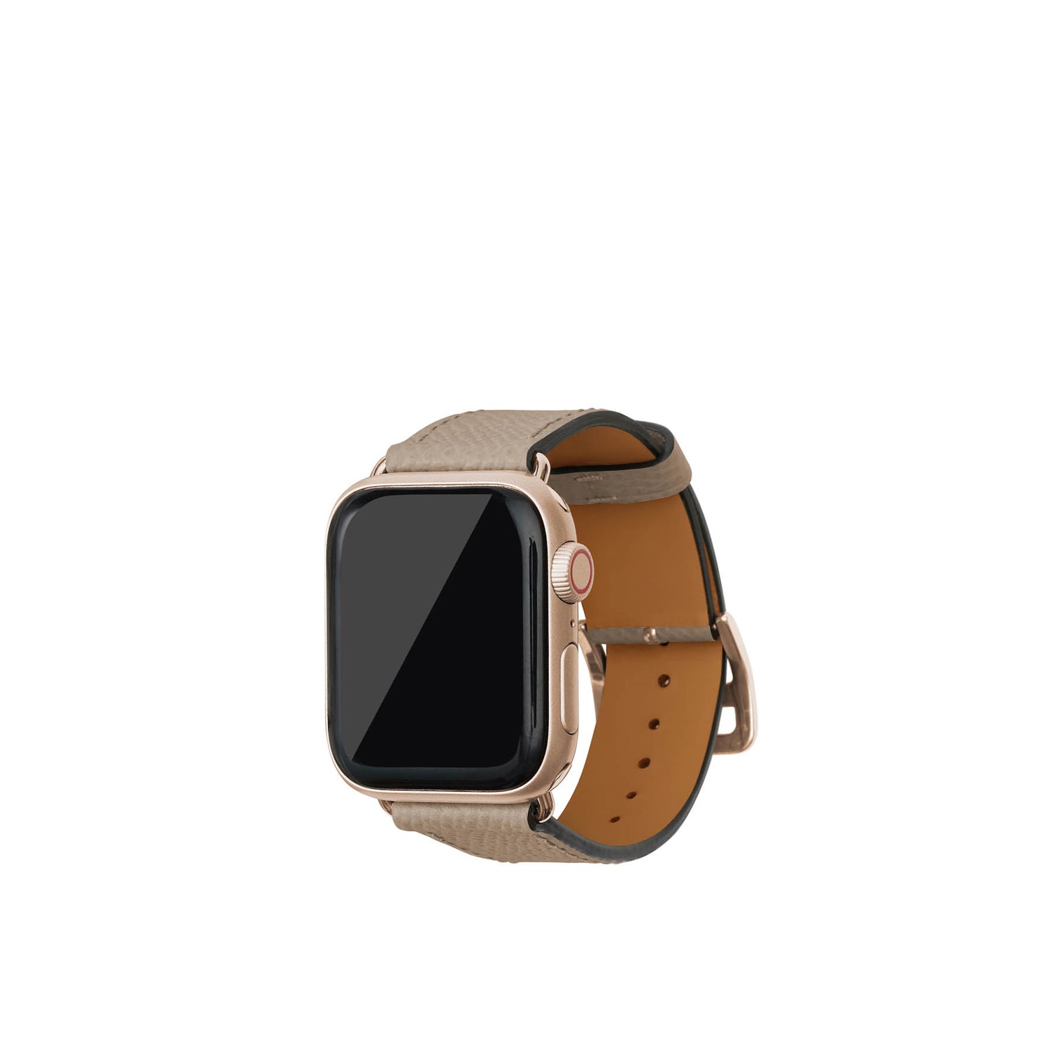 ノービレ Apple Watch レザーバンド【38mm/40mm/41mm/42mm, M/Lサイズ】 (アダプター:ゴールド)