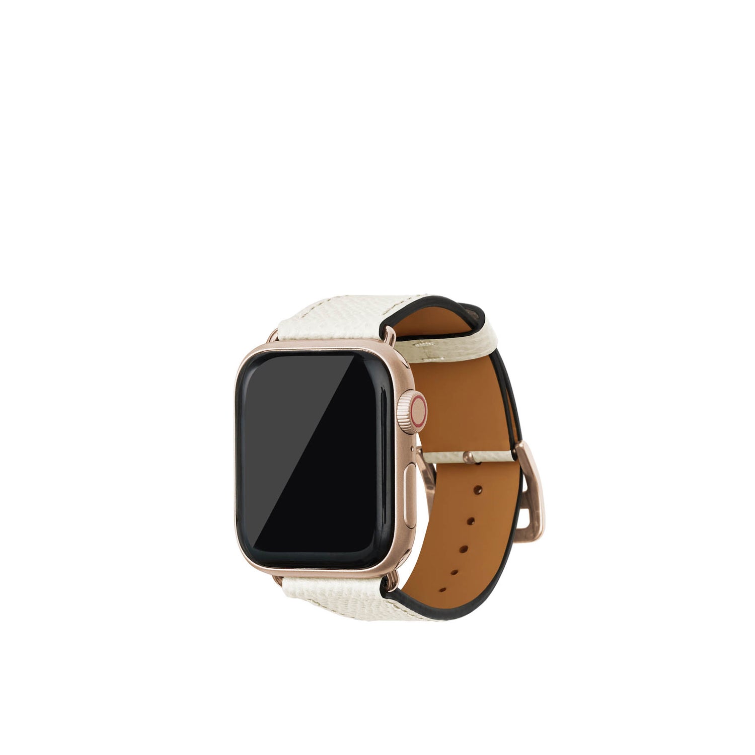 ノービレ Apple Watch レザーバンド【38mm/40mm/41mm/42mm, M/Lサイズ】 (アダプター:ゴールド)