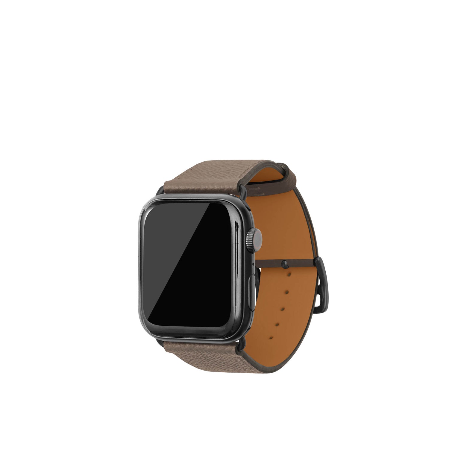 ノービレ Apple Watch レザーバンド【44mm/45mm/46mm/49mm, M/Lサイズ】 (アダプター:ブラック)