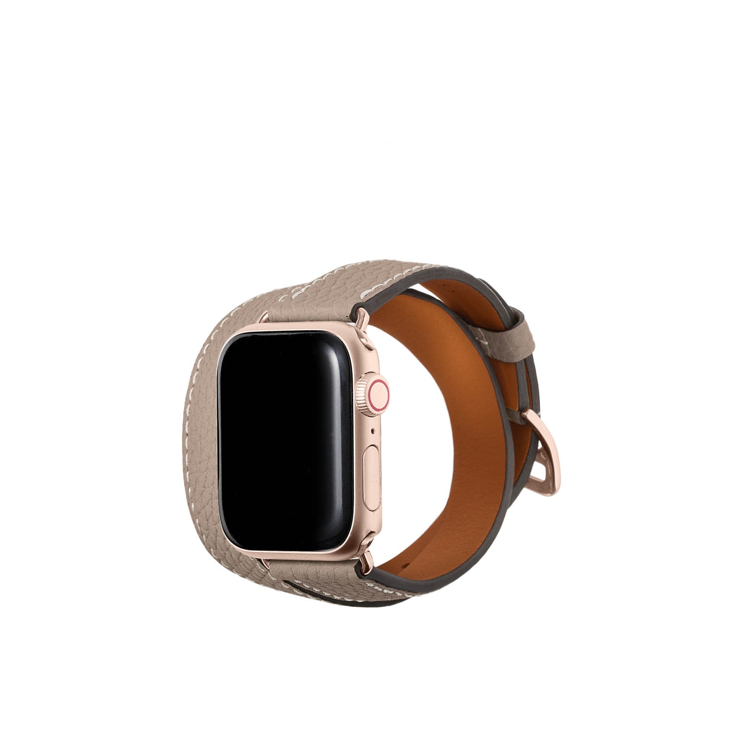 ダブルトゥール Apple Watch レザーバンド シュリンクレザー【38mm/40mm/41mm/42mm】 (アダプター:ゴールド)