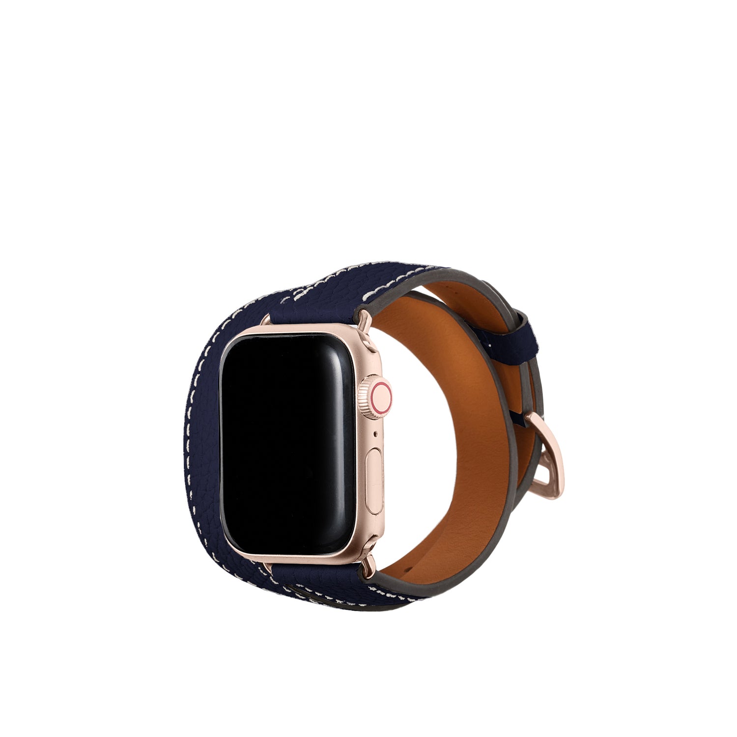 ダブルトゥール Apple Watch レザーバンド シュリンクレザー【38mm/40mm/41mm/42mm】 (アダプター:ゴールド)
