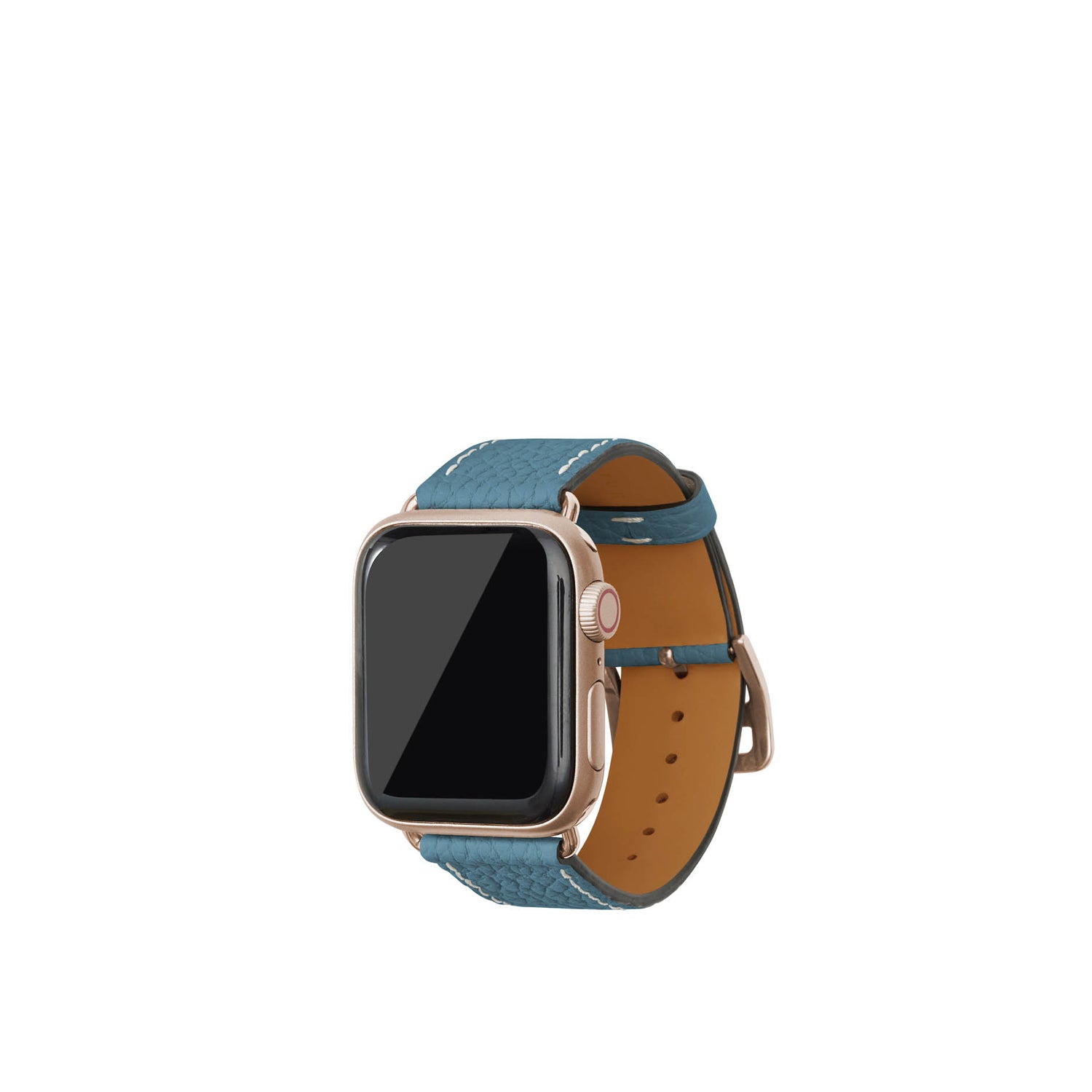 Apple Watch 가죽 밴드【38 mm/40 mm/41 mm, S/M 사이즈】 (어댑터:골드)