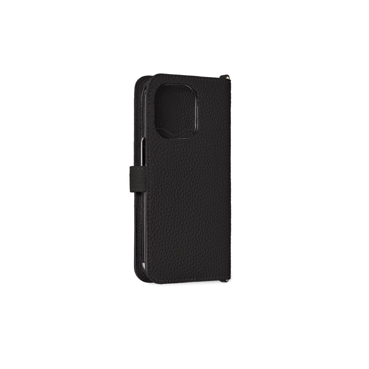 (iPhone 14 Pro Max) Belted Diary Case Shrink Leather