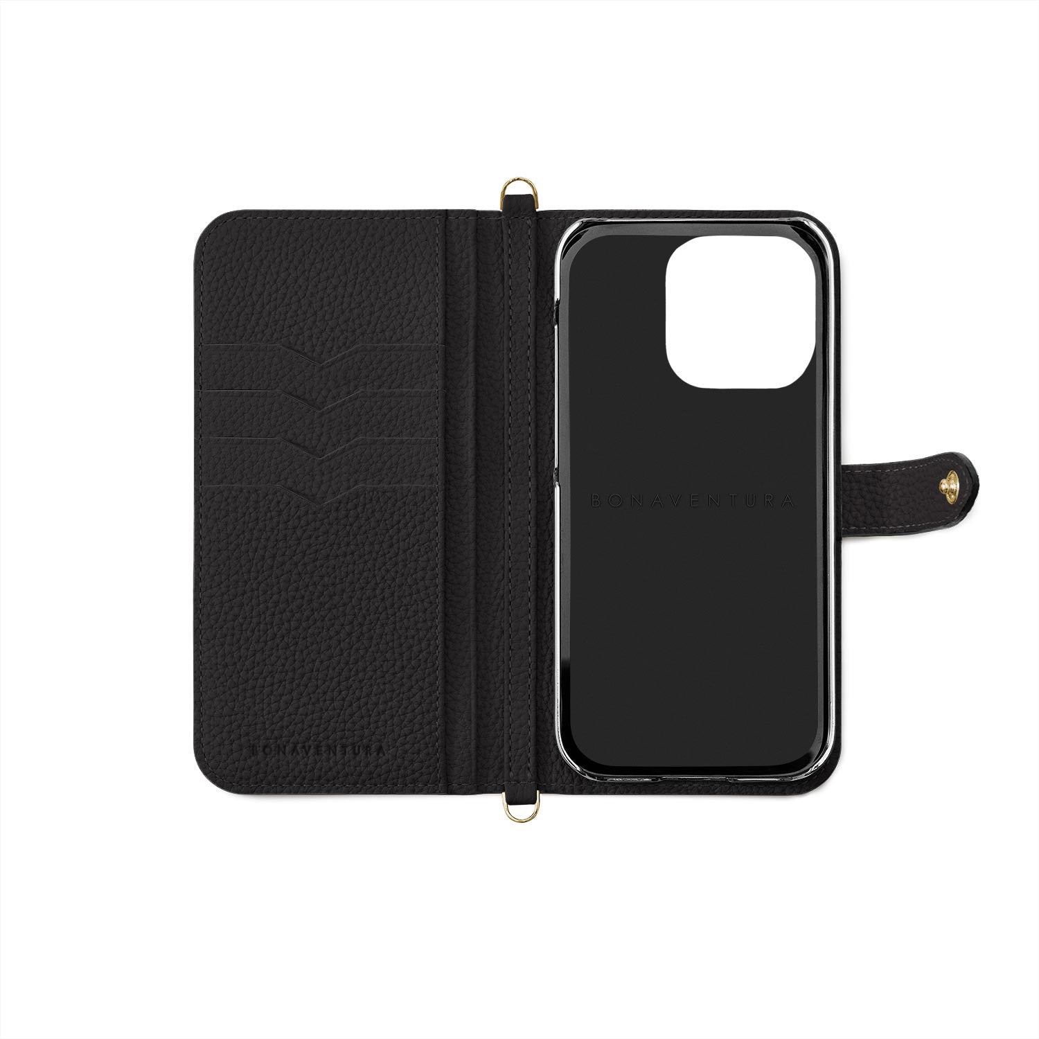 (iPhone 14 Pro Max) Belted Diary Case Shrink Leather