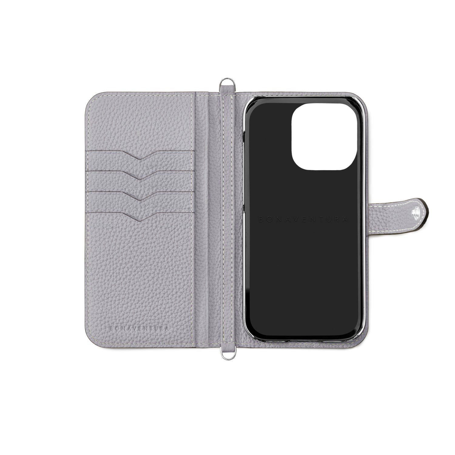 (iPhone 14 Pro Max) Belted Diary Case Shrink Leather