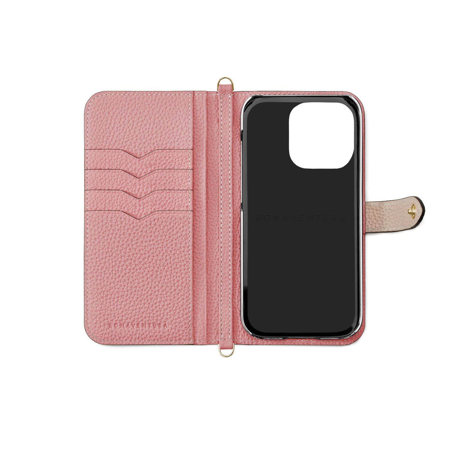 (iPhone 14 Pro Max) Belted Diary Case Shrink Leather