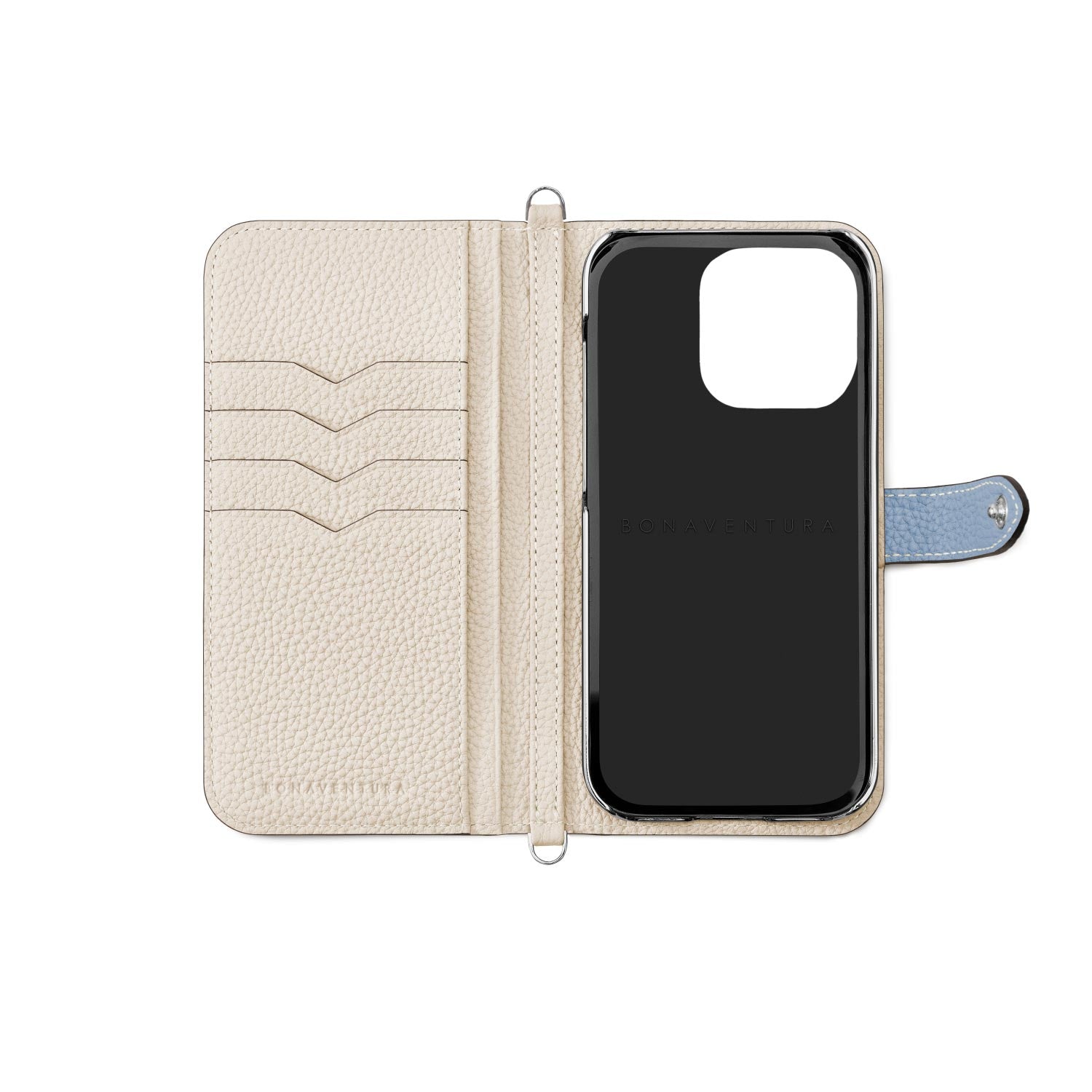 (iPhone 14 Pro Max) Belted Diary Case Shrink Leather