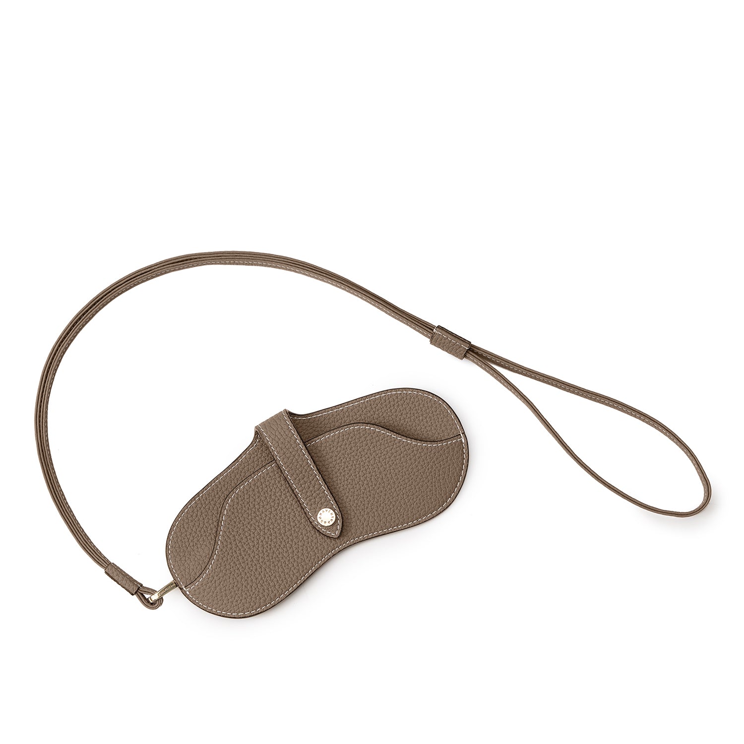 ストラップ付き アイグラスケース シュリンクレザー