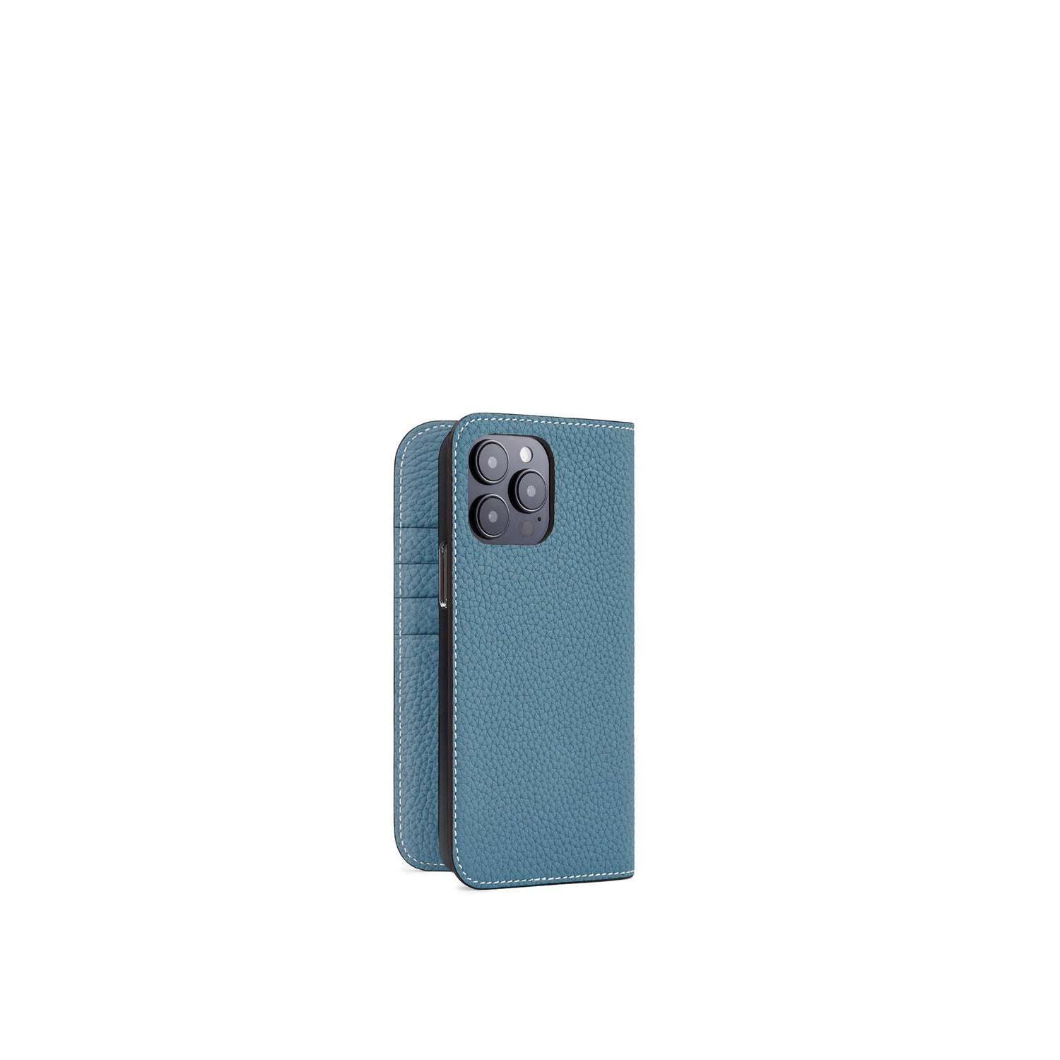 (iPhone 14 Pro Max) Diary Case Shrink Leather