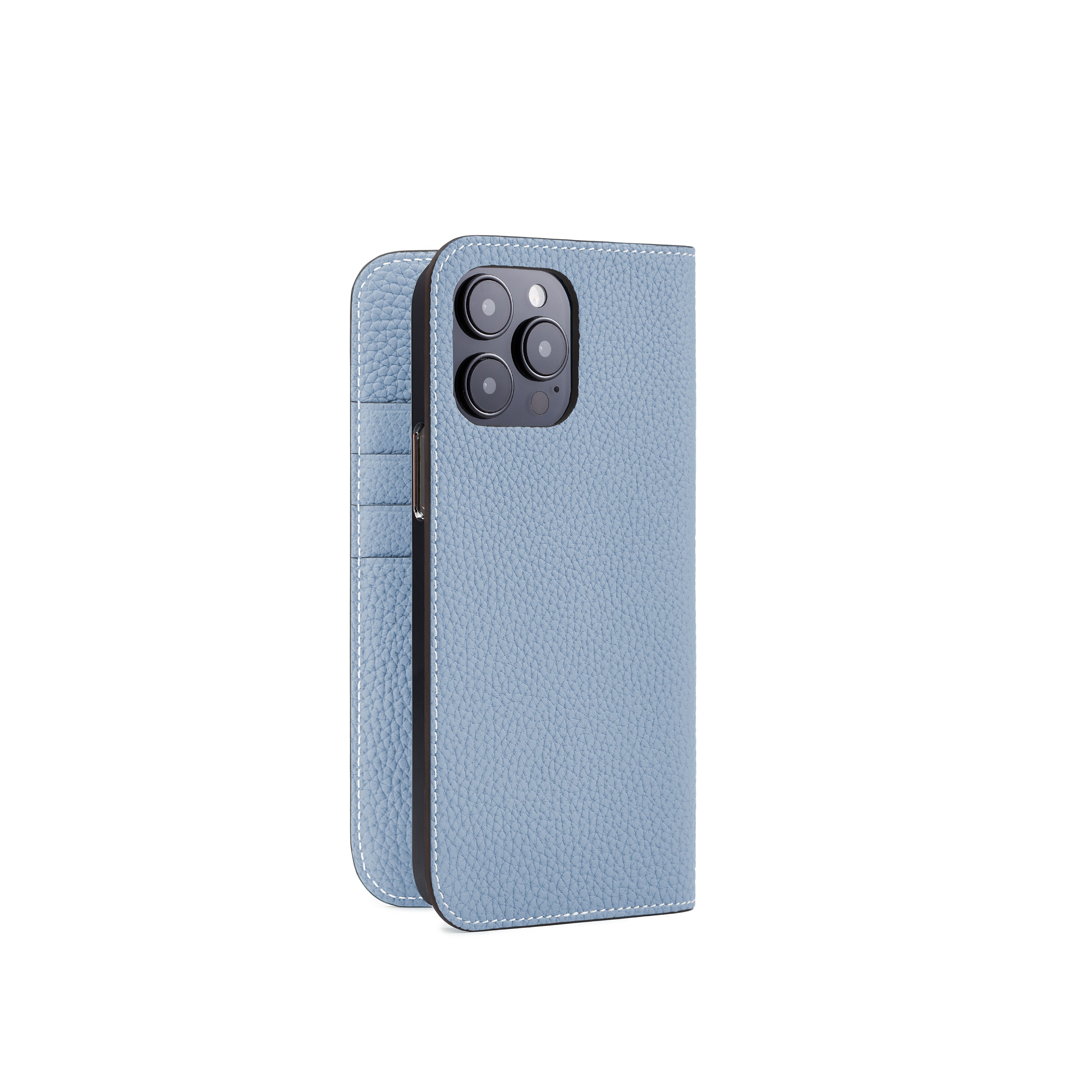 (iPhone 14 Pro Max) Diary Case Shrink Leather