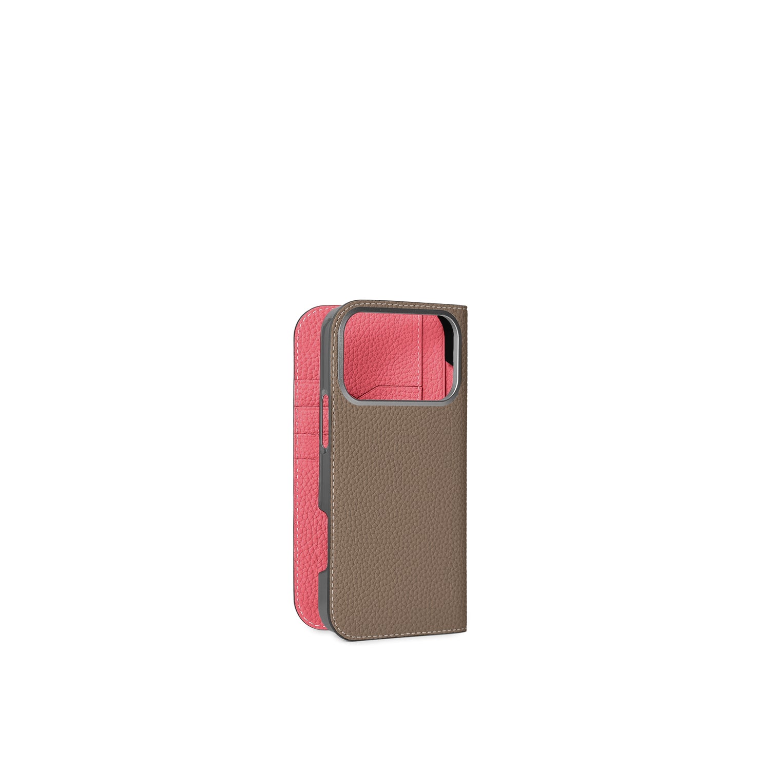 (iPhone 17 Pro Max) Diary Case Shrink Leather