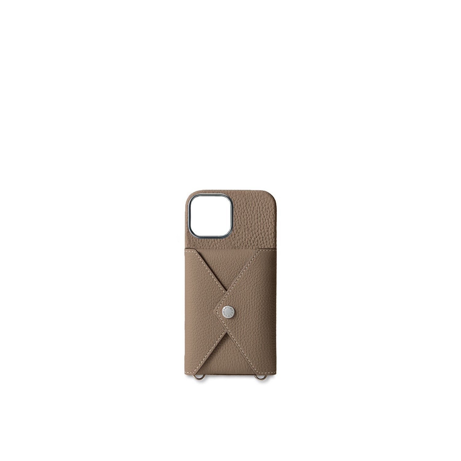 Back Cover With Snap Button Bottalato Leather (iPhone 16)