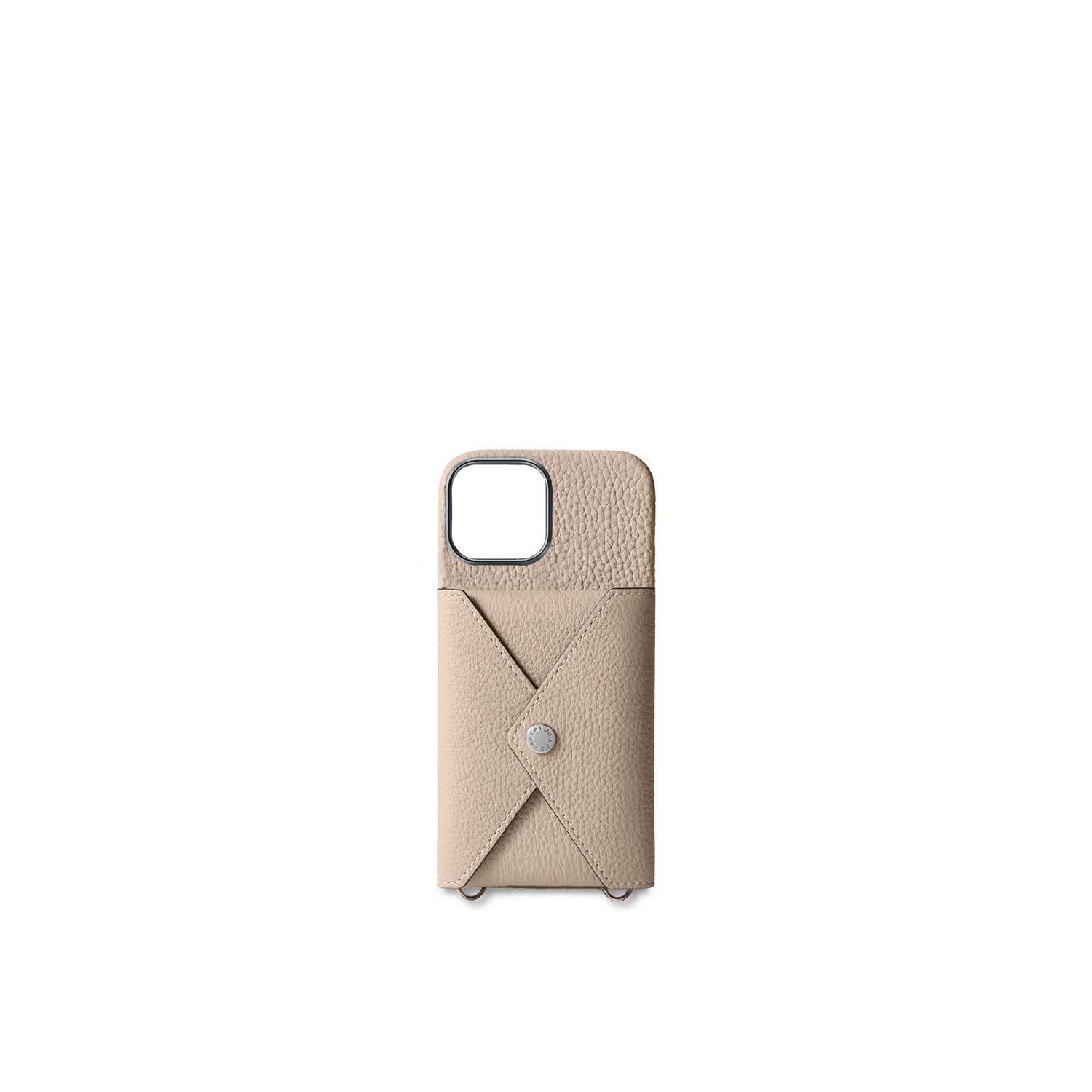 Back Cover With Snap Button Bottalato Leather (iPhone 16)