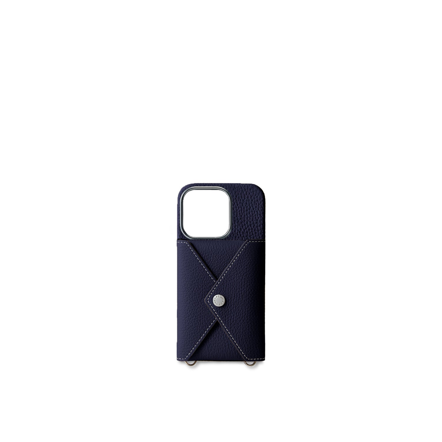 Back Cover with Snap Button Shrink Leather (iPhone 16 Pro)
