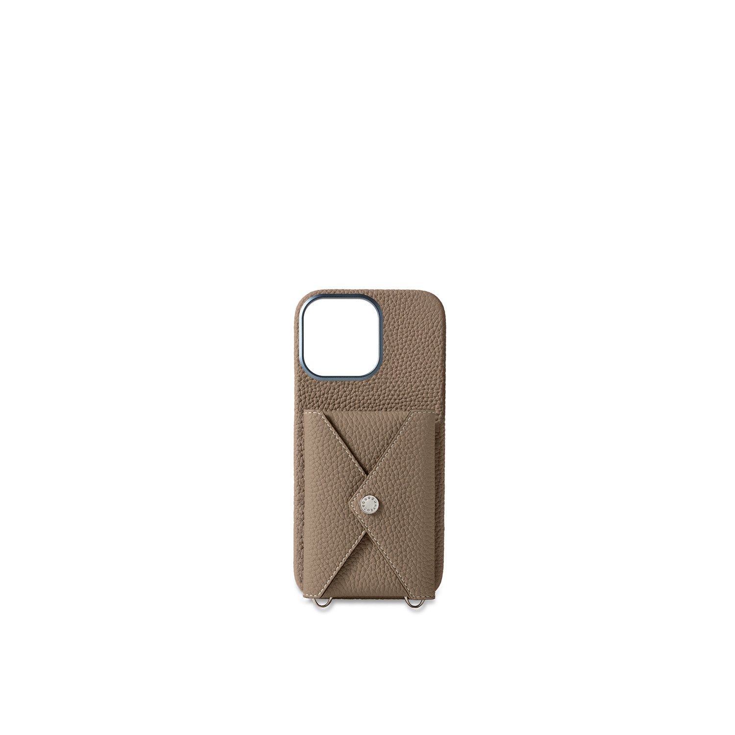 Back Cover With Snap Button Bottalato Leather (iPhone 16 Pro Max)