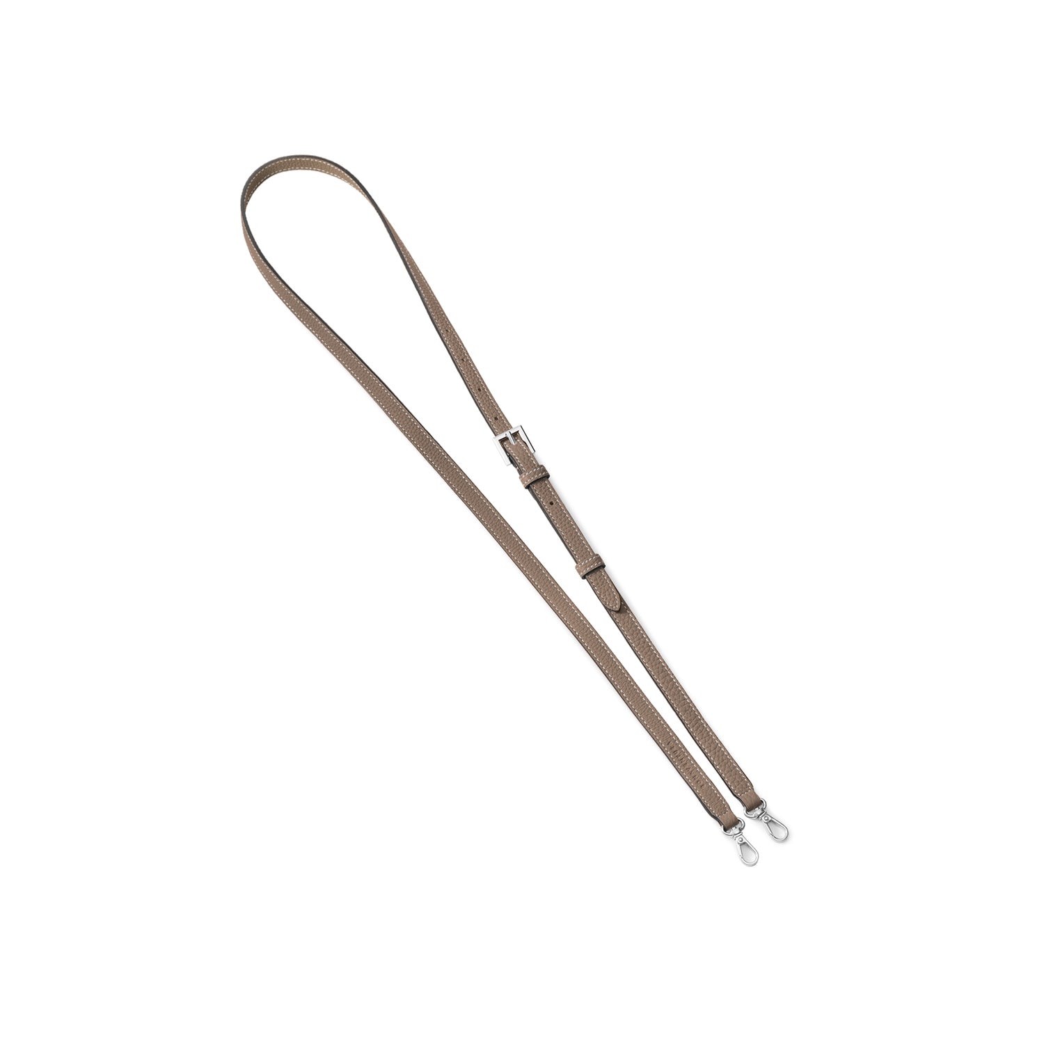 Adjustable Shoulder Strap Shrink Leather (Silver)