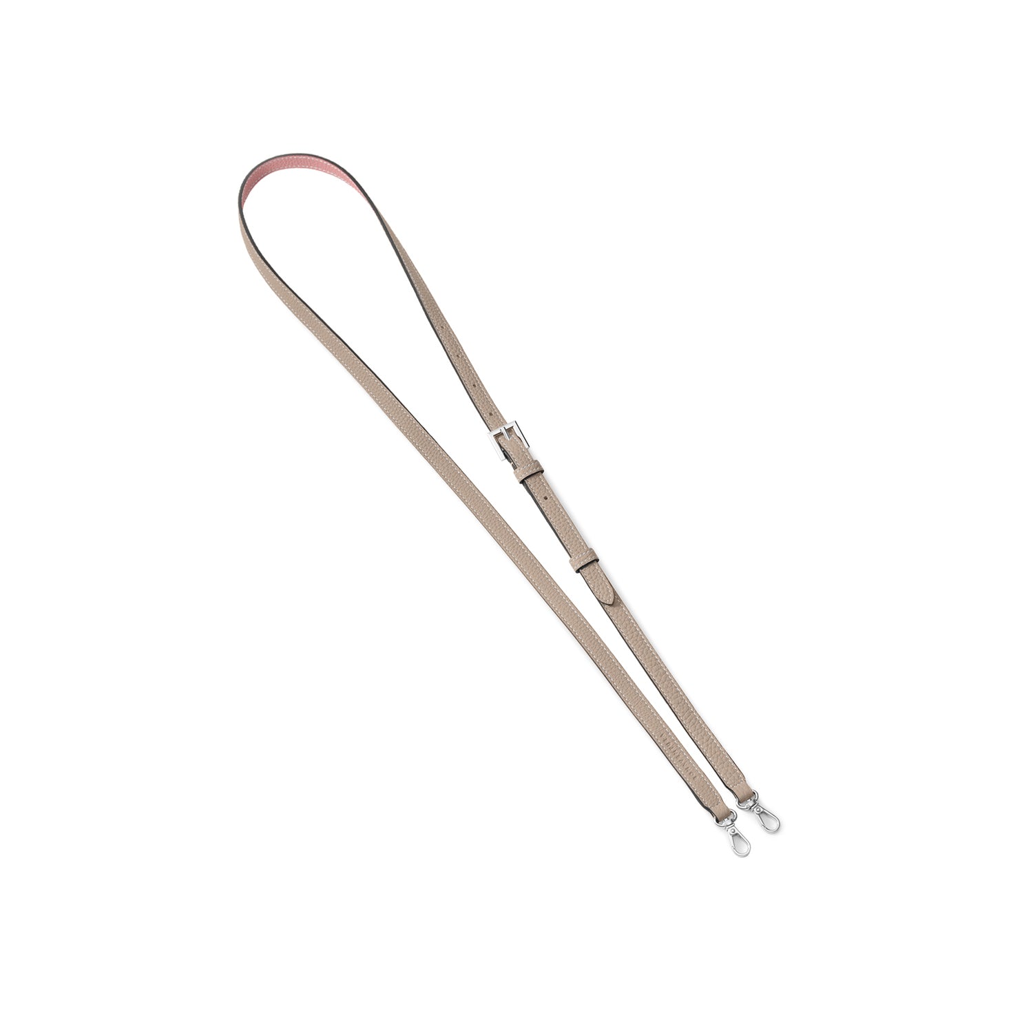 Adjustable Shoulder Strap Shrink Leather (Silver)