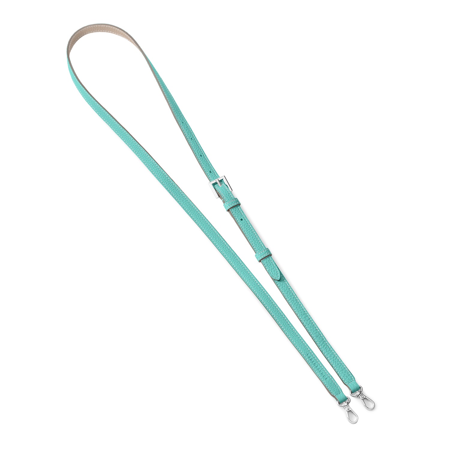 Adjustable Shoulder Strap Shrink Leather (Silver)