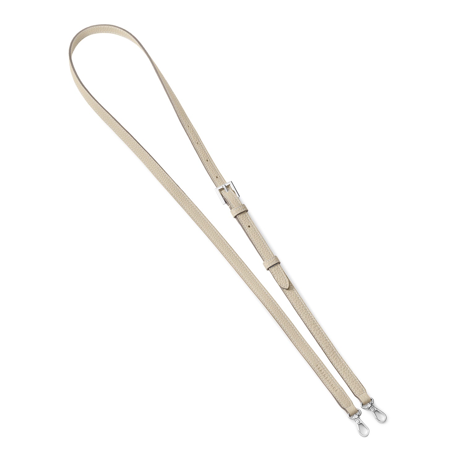 Adjustable Shoulder Strap Shrink Leather (Silver)