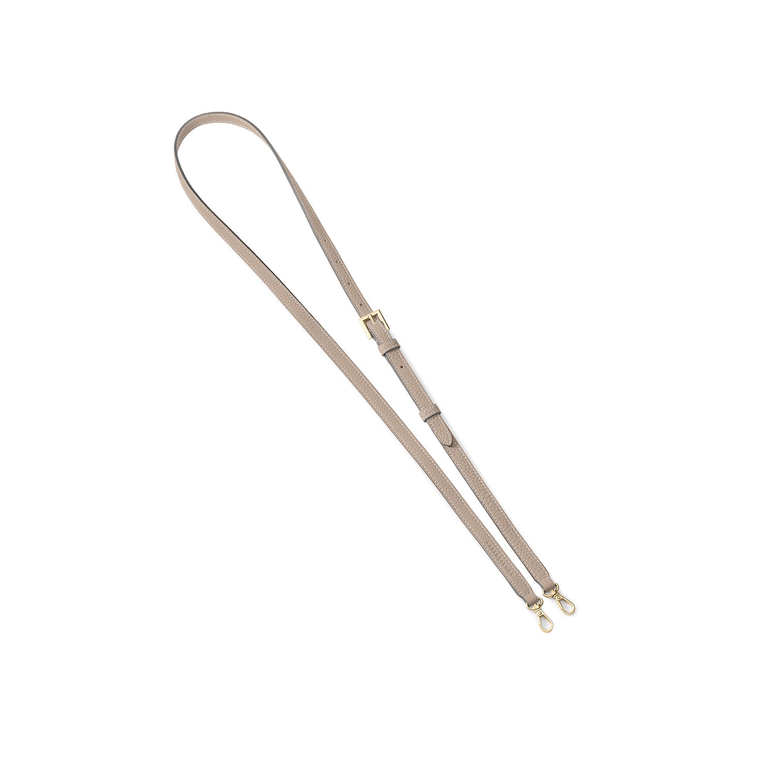 アジャスタブル ショルダー ストラップ シュリンクレザー ゴールド