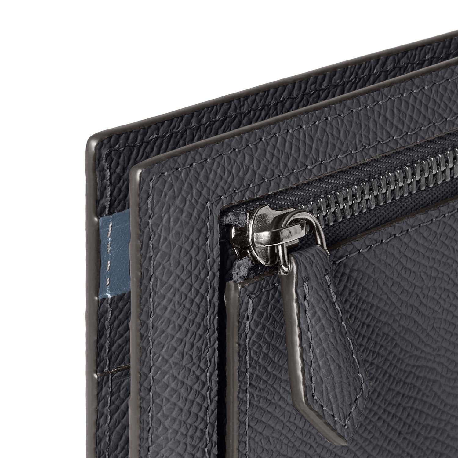 Bicolor Bifold Bill Clip With Coin Case Nobile Leather